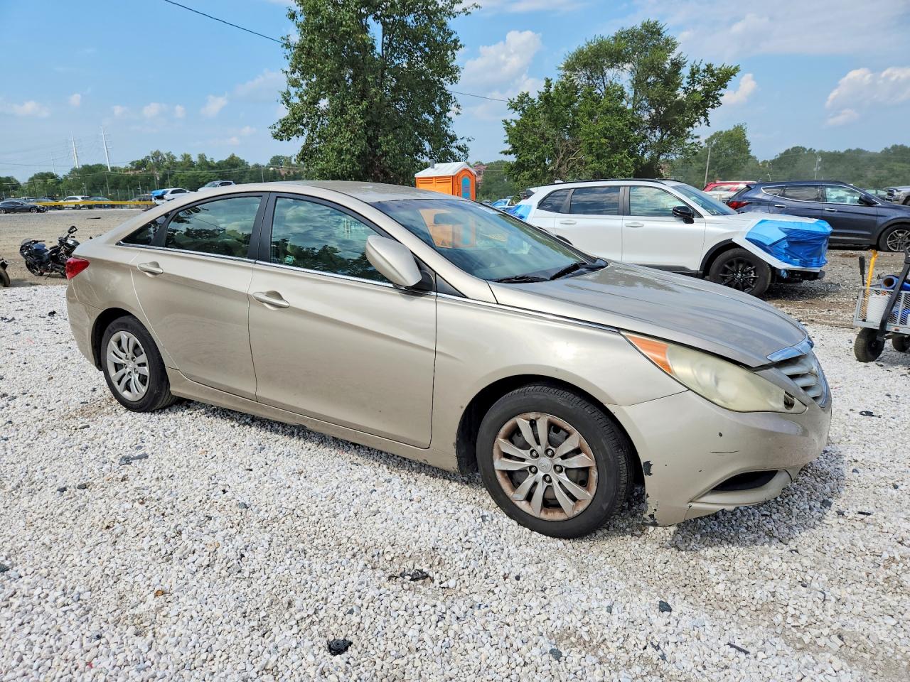 2011 Hyundai Sonata Gls Beige vin: 5NPEB4AC5BH225150