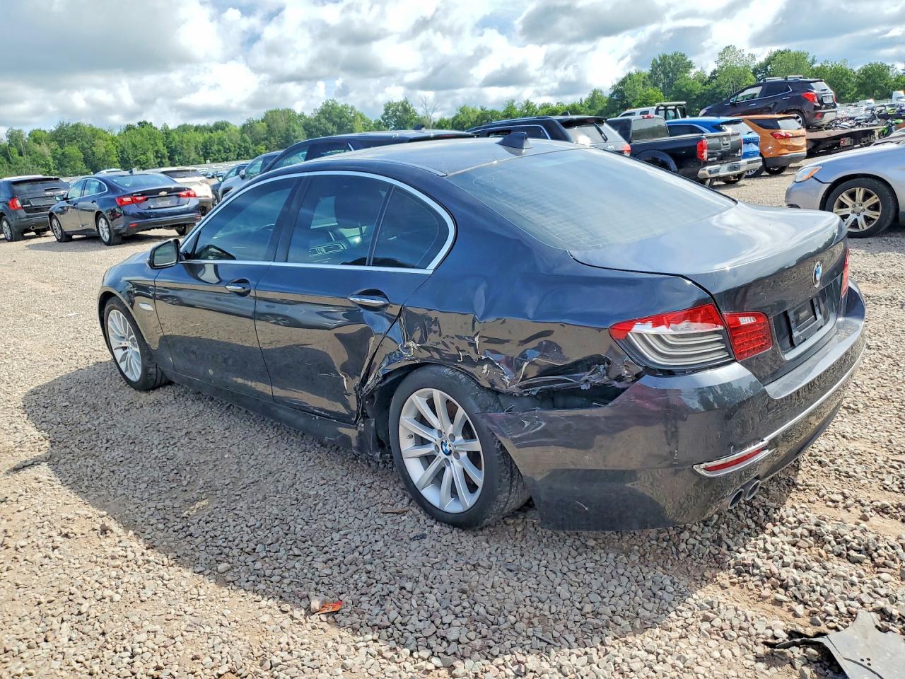 2014 Bmw 528 Xi Черный vin: WBA5A7C5XED219435