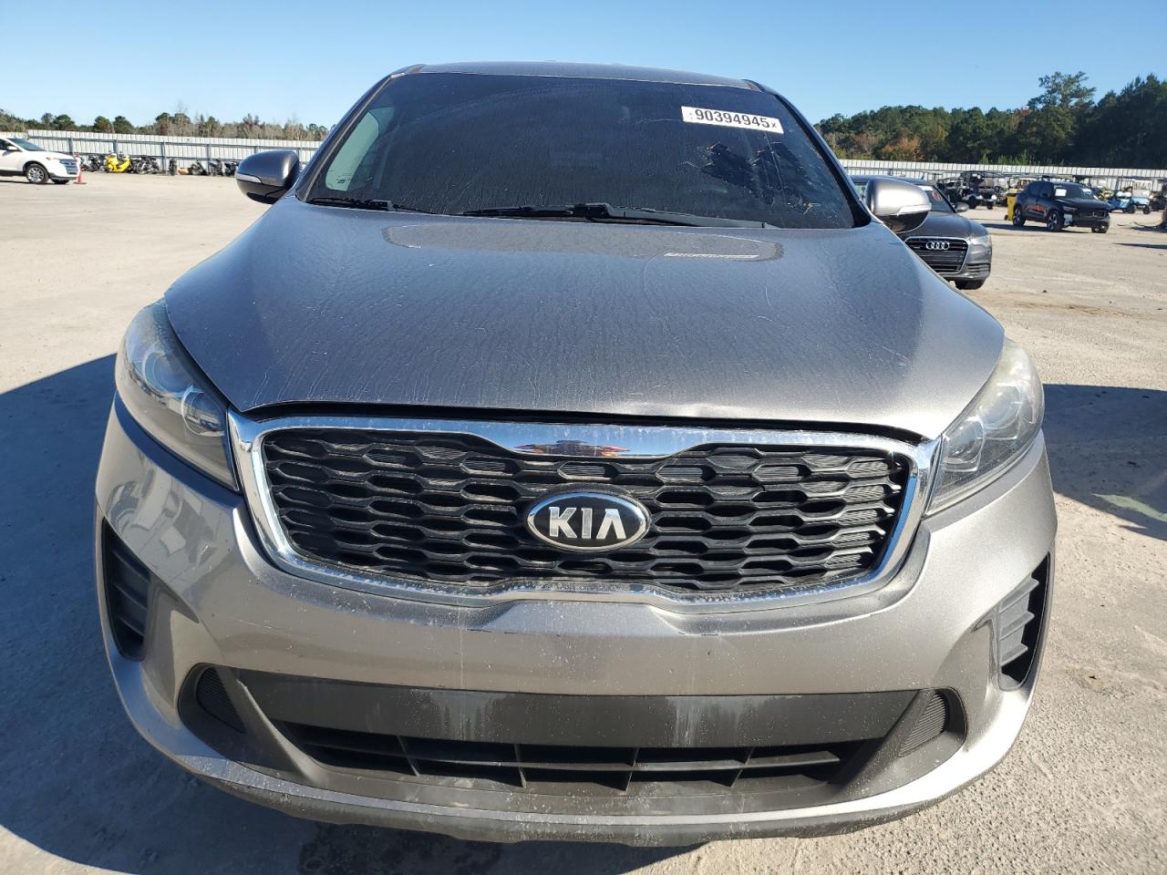 2019 Kia Sorento Lx Gray vin: 5XYPG4A5XKG548192