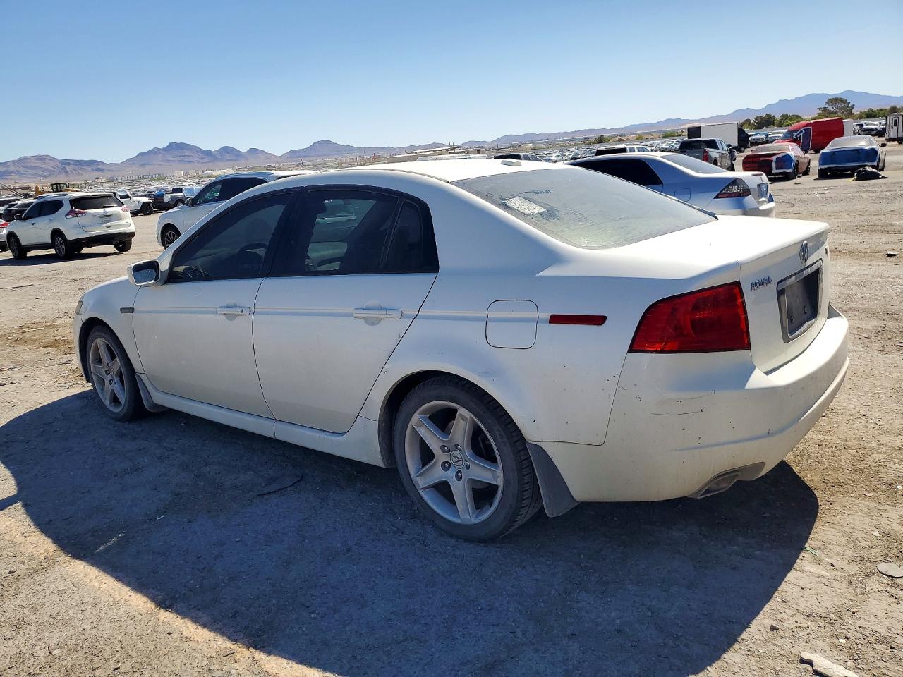 2005 Acura Tl White vin: 19UUA66215A062083