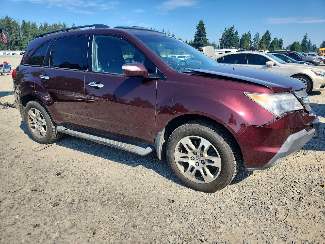 2008 Acura Mdx Technology Burgundy vin: 2HNYD28618H545251