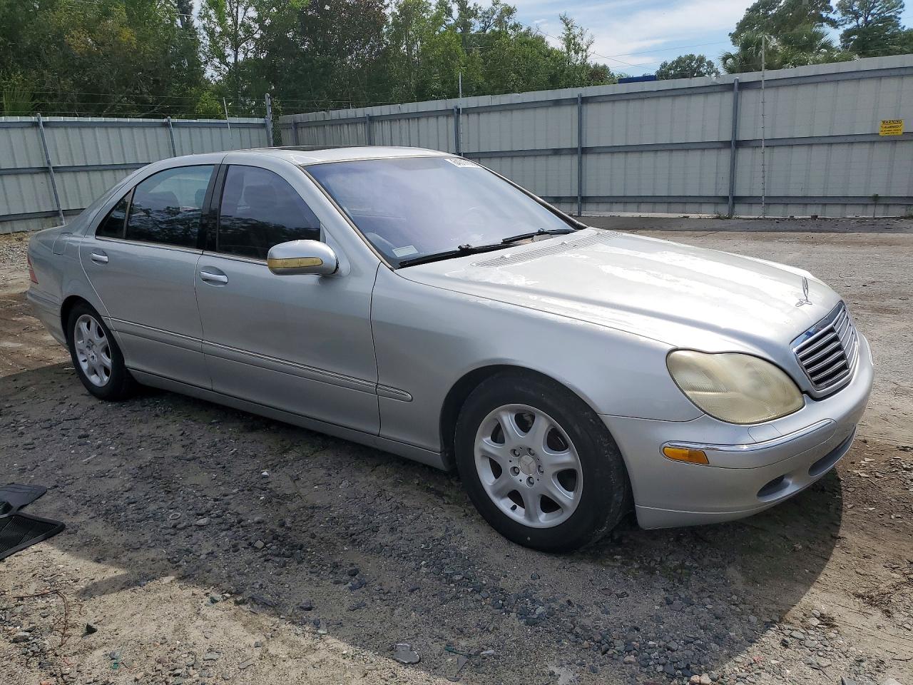 2001 Mercedes-benz S 500 Silver vin: WDBNG75J71A155151