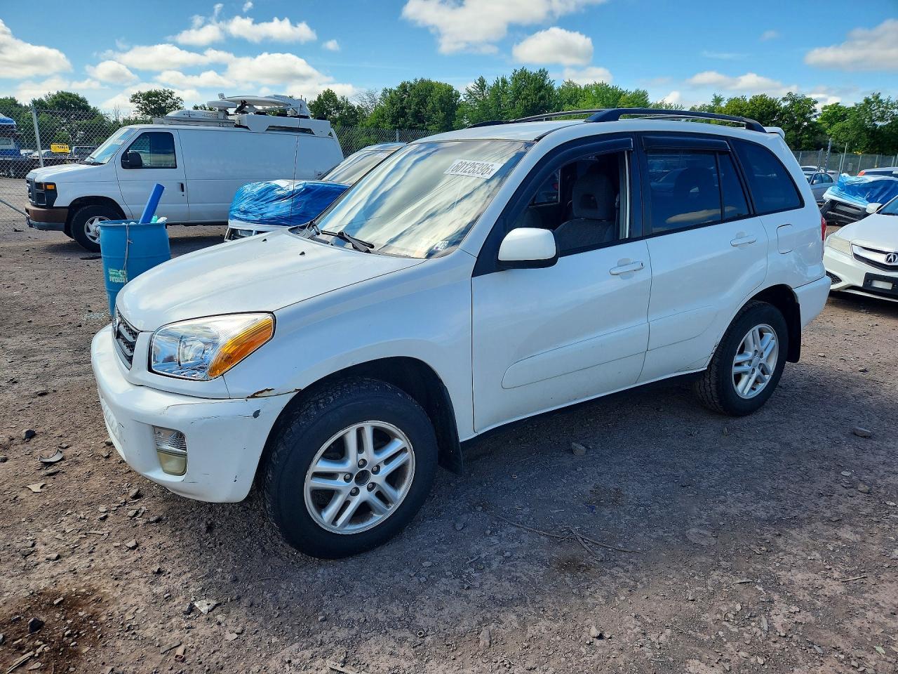 2003 Toyota Rav4 Base White vin: JTEHH20V830256292