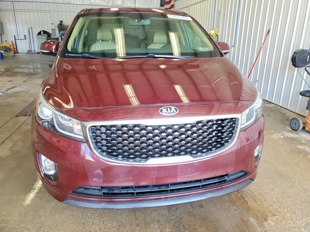 2015 Kia Sedona Sx Темно-бордовый vin: KNDMC5C14F6019523