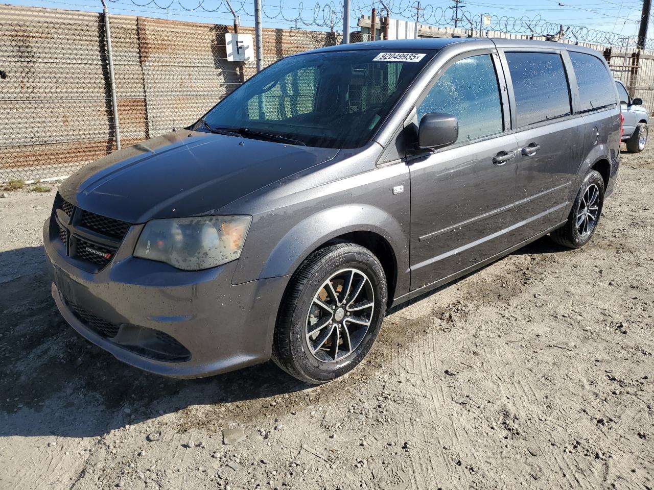 2014 Dodge Grand Caravan Se Gray vin: 2C4RDGBG6ER404920