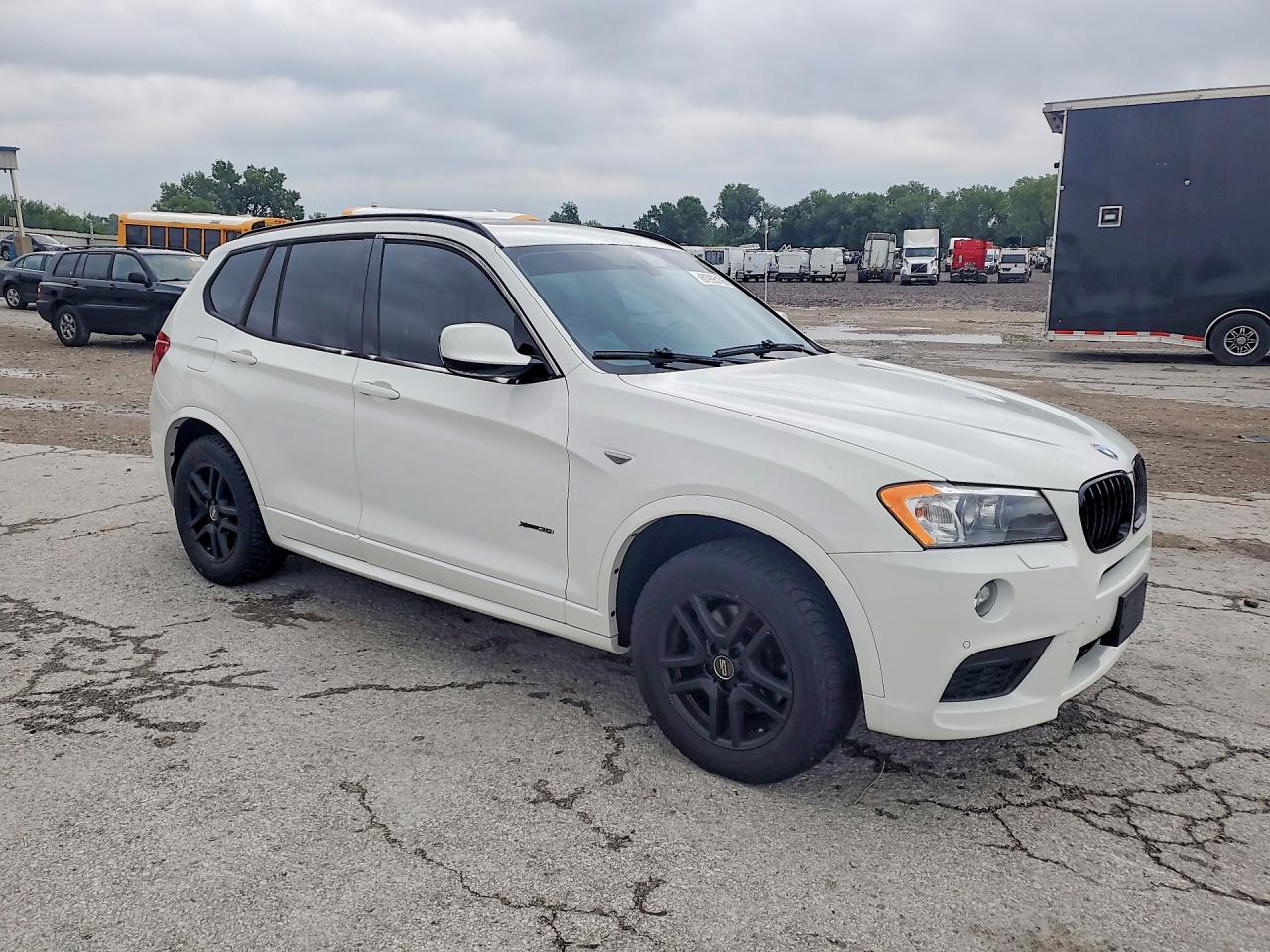 2013 Bmw X3 Xdrive35i White vin: 5UXWX7C59DL981146
