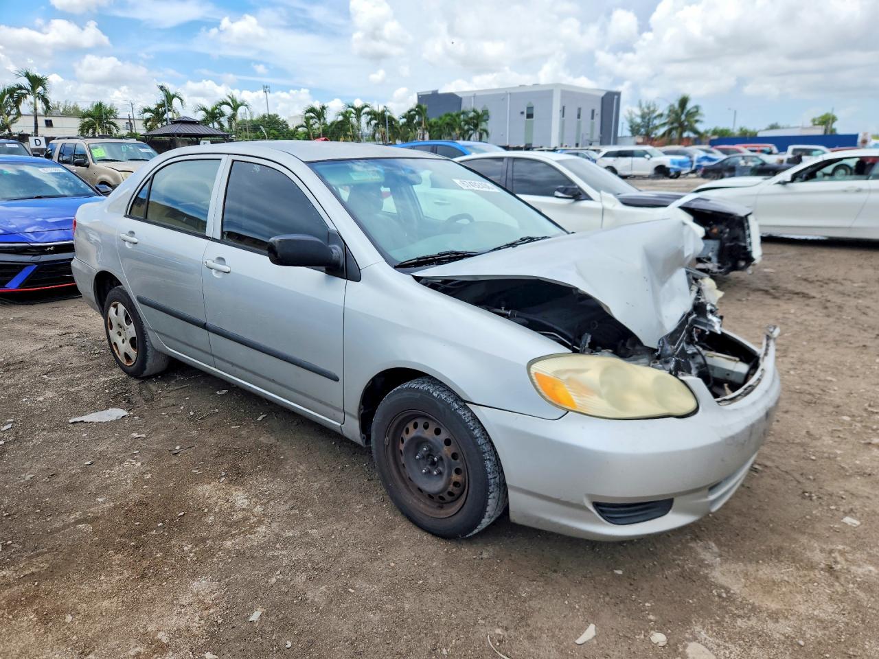 2004 Toyota Corolla Ce Silver vin: 1NXBR32E44Z307500