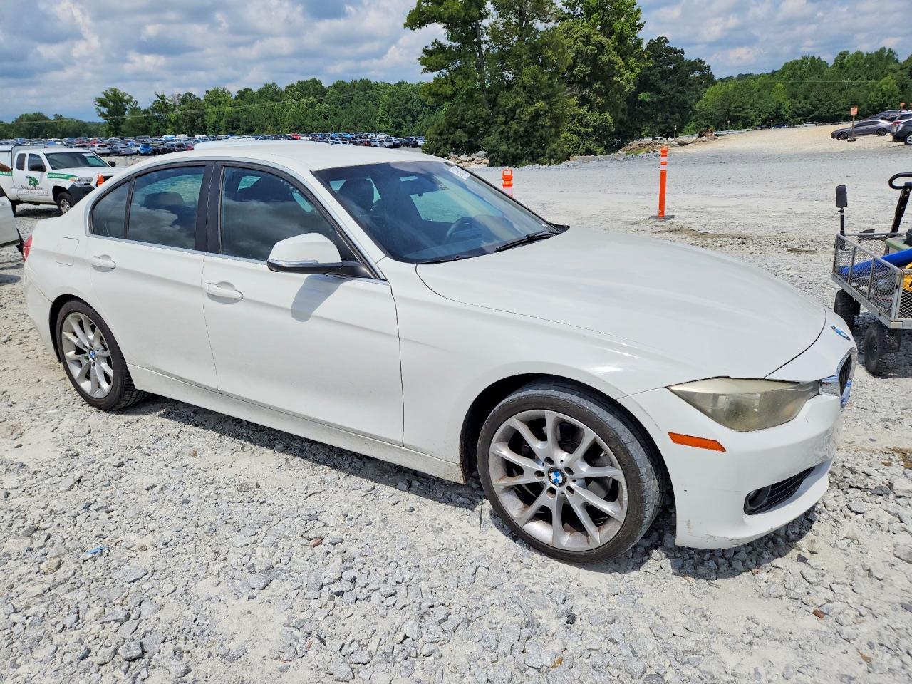 2015 Bmw 320 I White vin: WBA3B1C57FK137905
