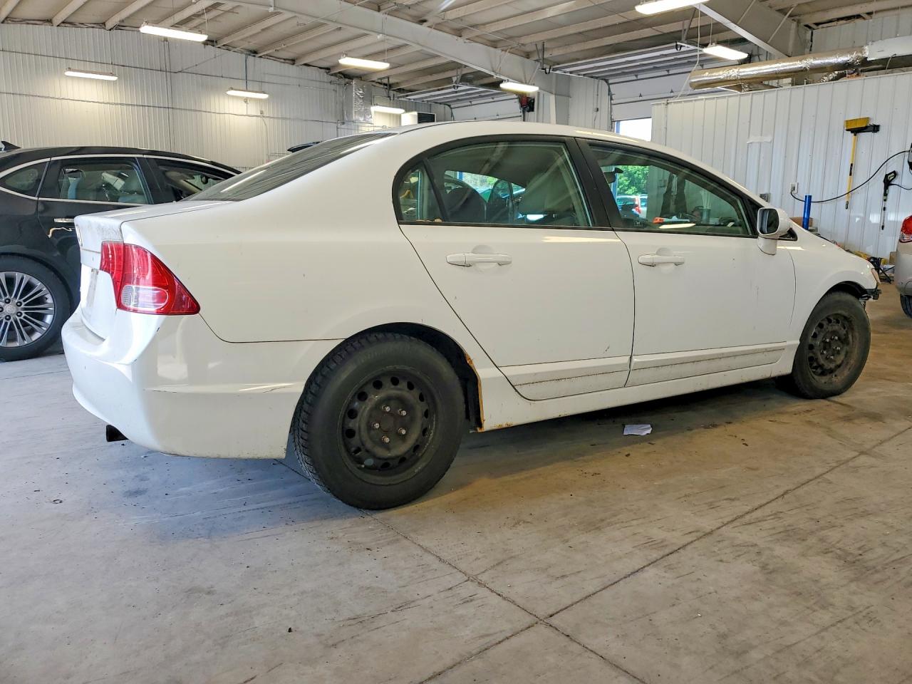 2006 Honda Civic Lx White vin: 1HGFA16576L021386