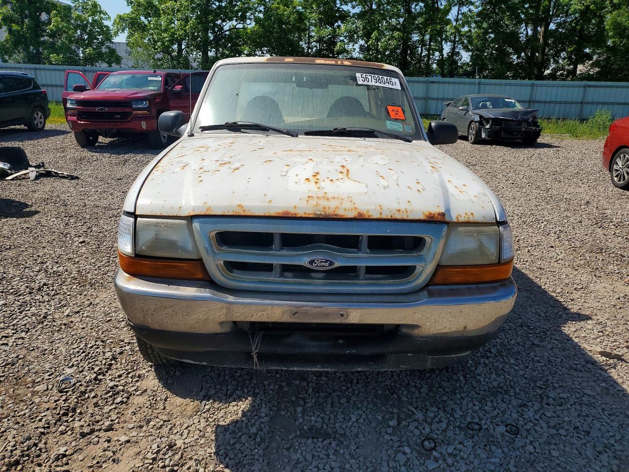 1999 Ford Ranger Super Cab White vin: 1FTYR14VXXPB22483
