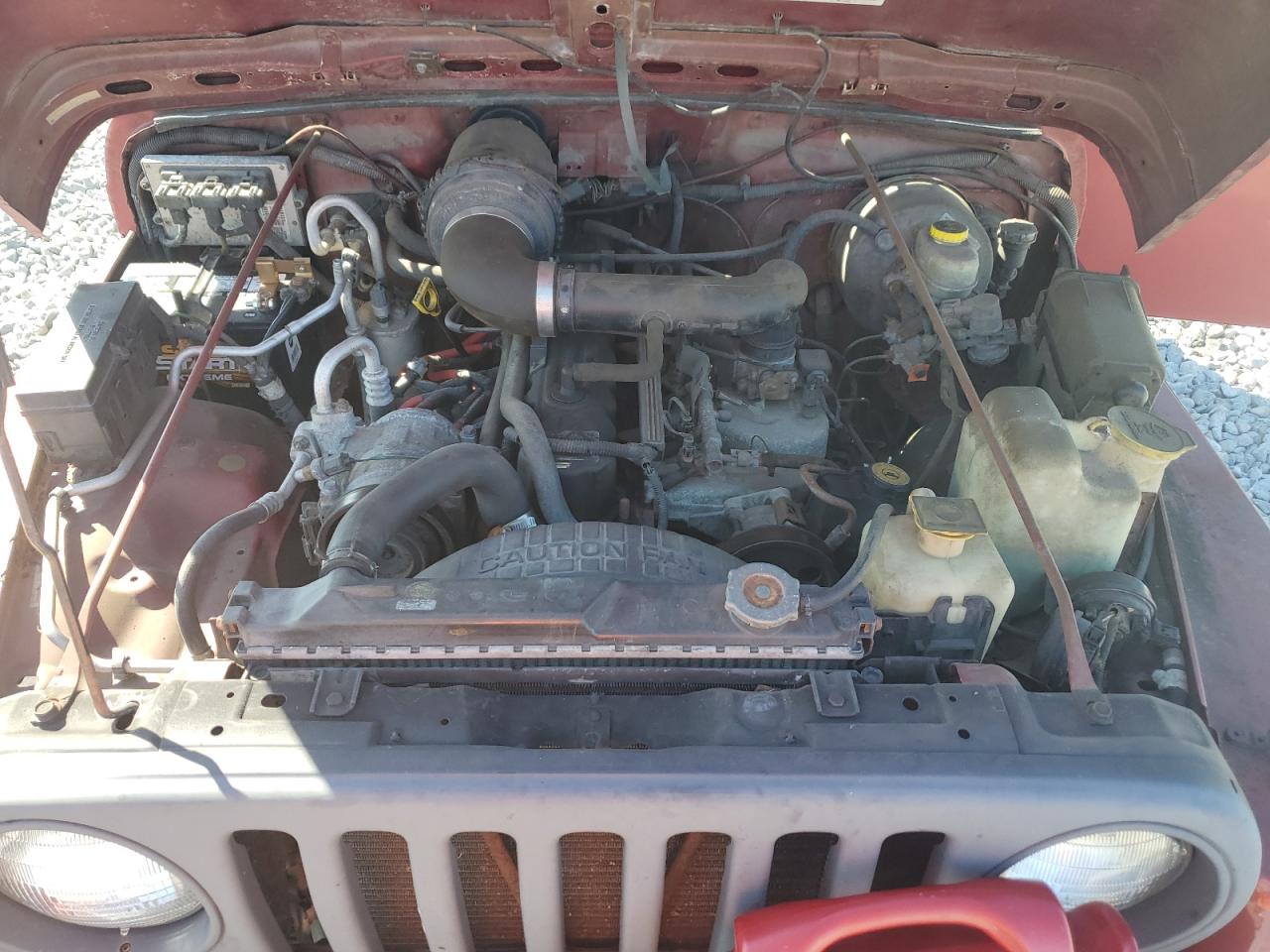 1999 Jeep Wrangler / Tj Sport Красный vin: 1J4FY19S3XP479572