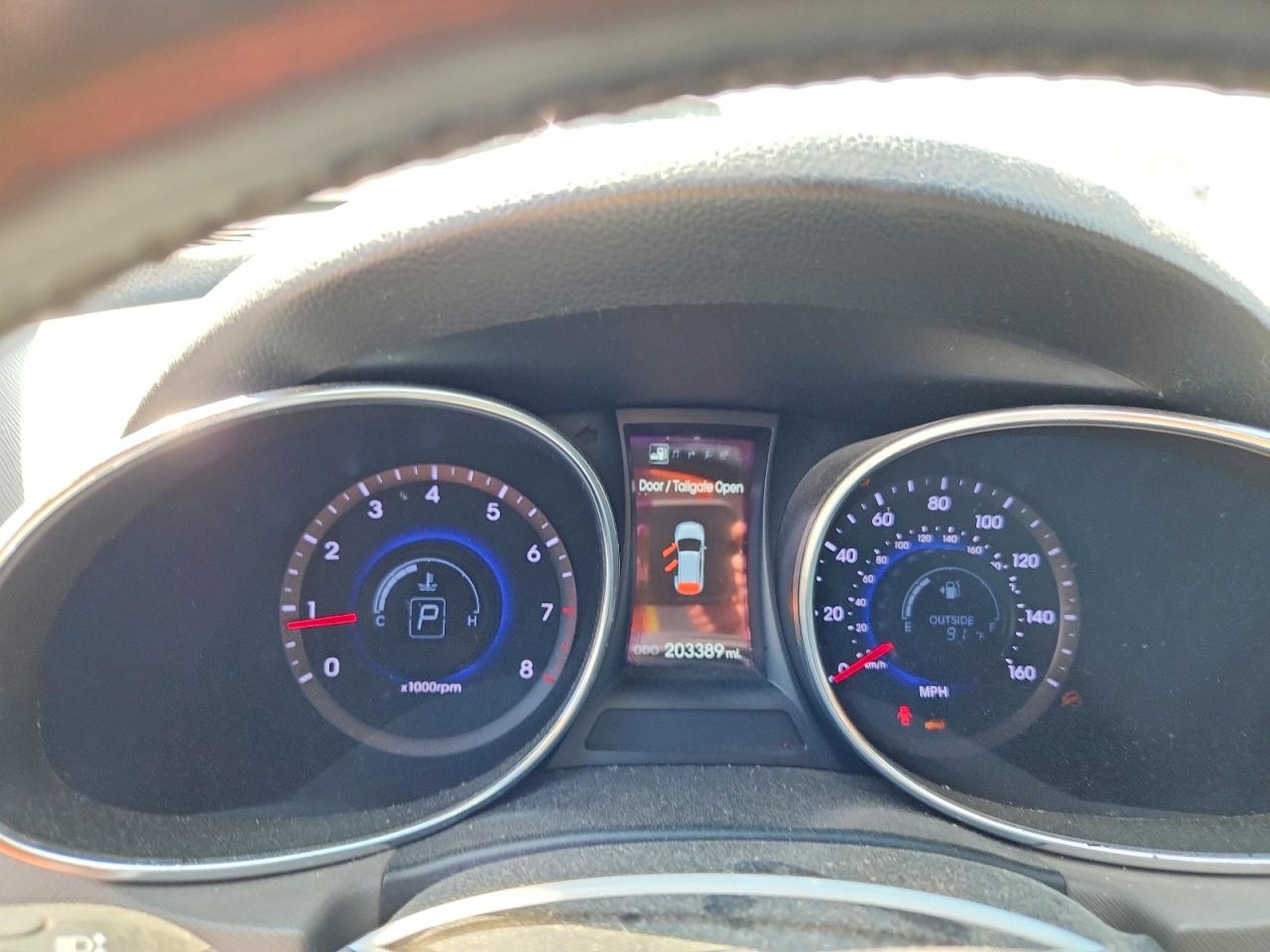 2013 Hyundai Santa Fe Limited Black vin: KM8SR4HF7DU007374