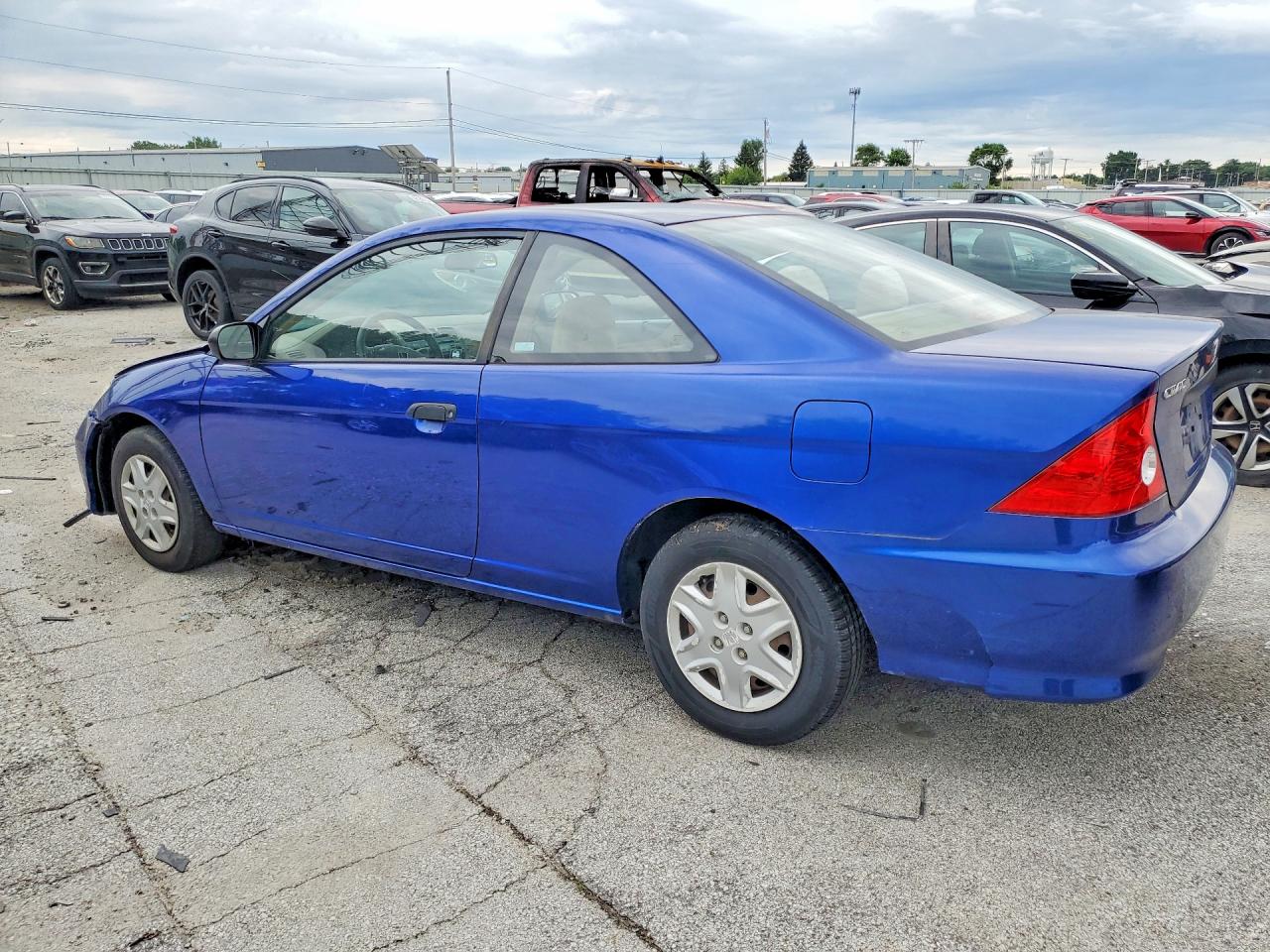 2005 Honda Civic Dx Vp Blue vin: 1HGEM22185L065875