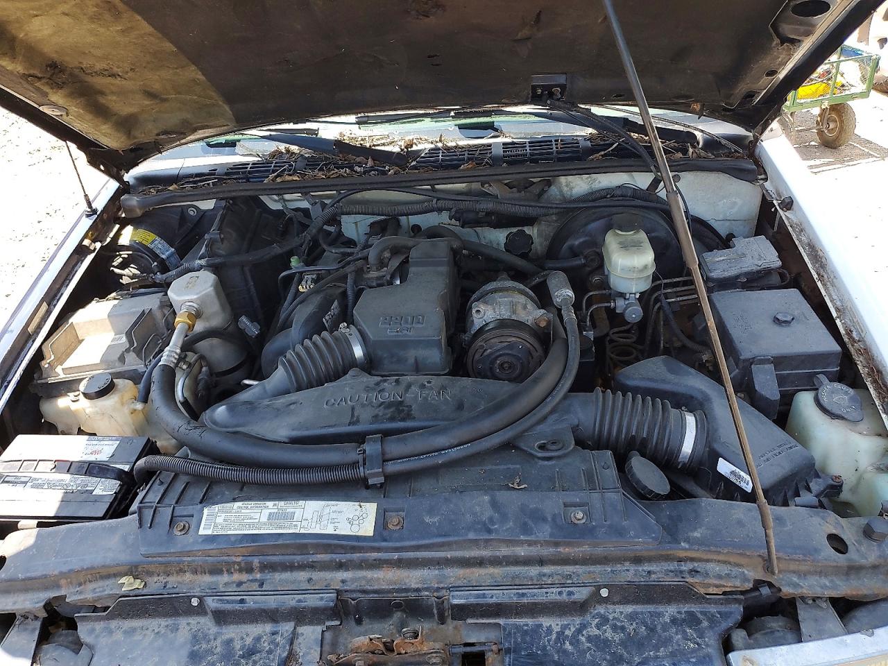 2000 Chevrolet S Truck S10 White vin: 1GCCS1951YK290809