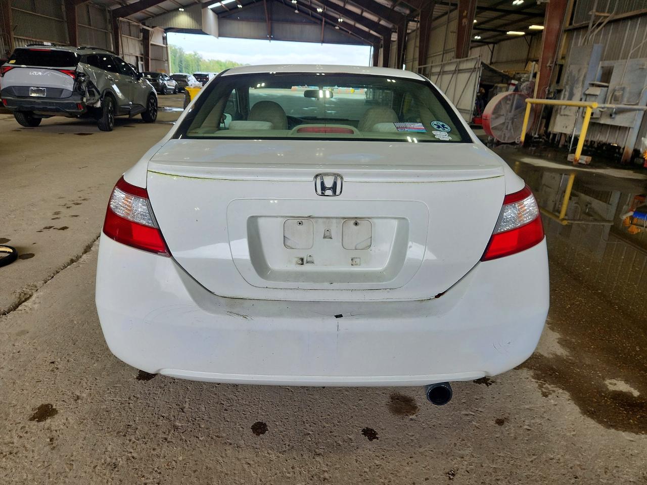 2007 Honda Civic Ex White vin: 2HGFG12887H584492