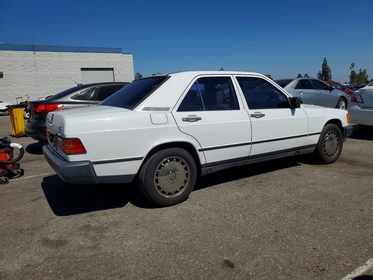 1988 Mercedes-benz 190 D 2.5 White vin: WDBDB26D4JF455030