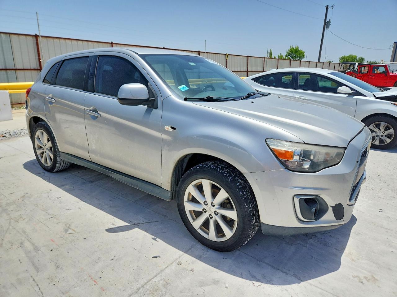 2014 Mitsubishi Outlander Sport Se Silver vin: 4A4AP4AU4EE019503