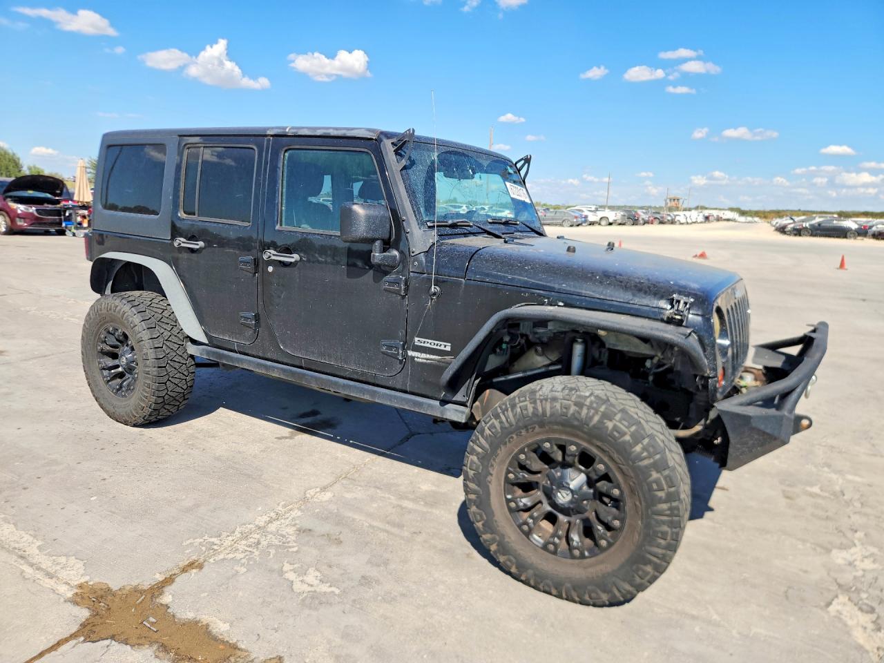 2012 Jeep Wrangler Unlimited Sport Black vin: 1C4HJWDG8CL221679