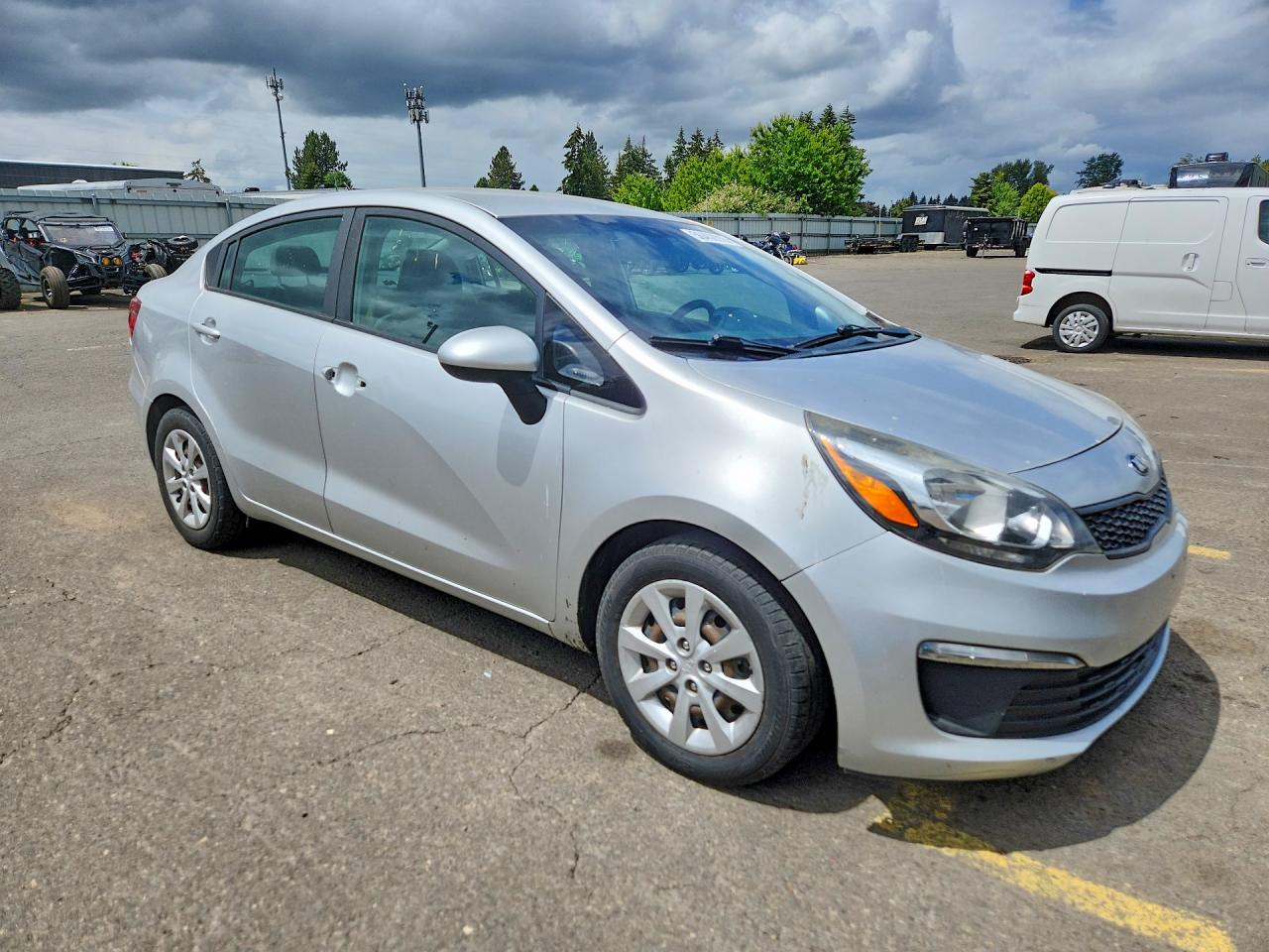 2017 Kia Rio Lx Silver vin: KNADM4A33H6026233
