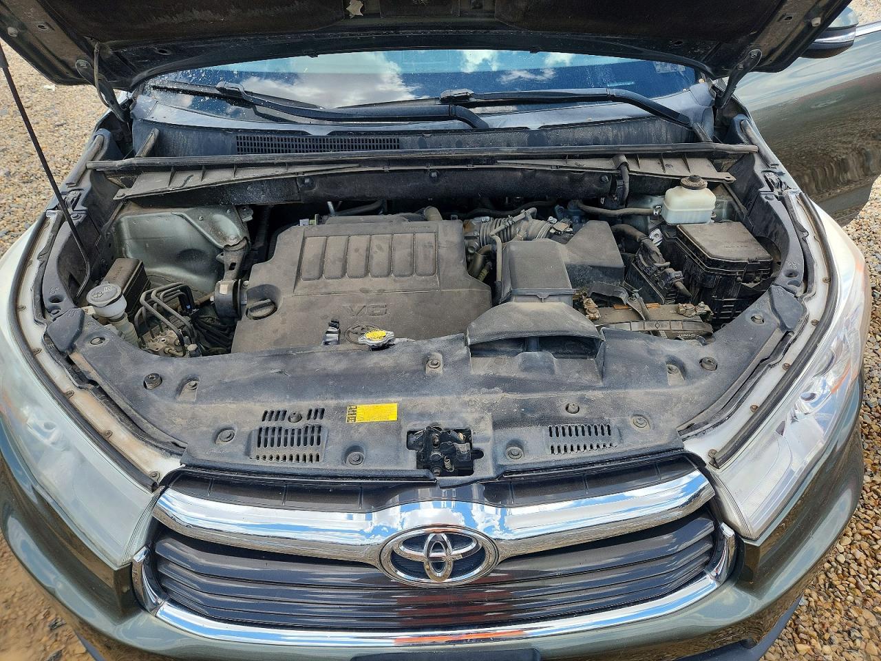 2014 Toyota Highlander Limited Зеленый vin: 5TDYKRFHXES015592