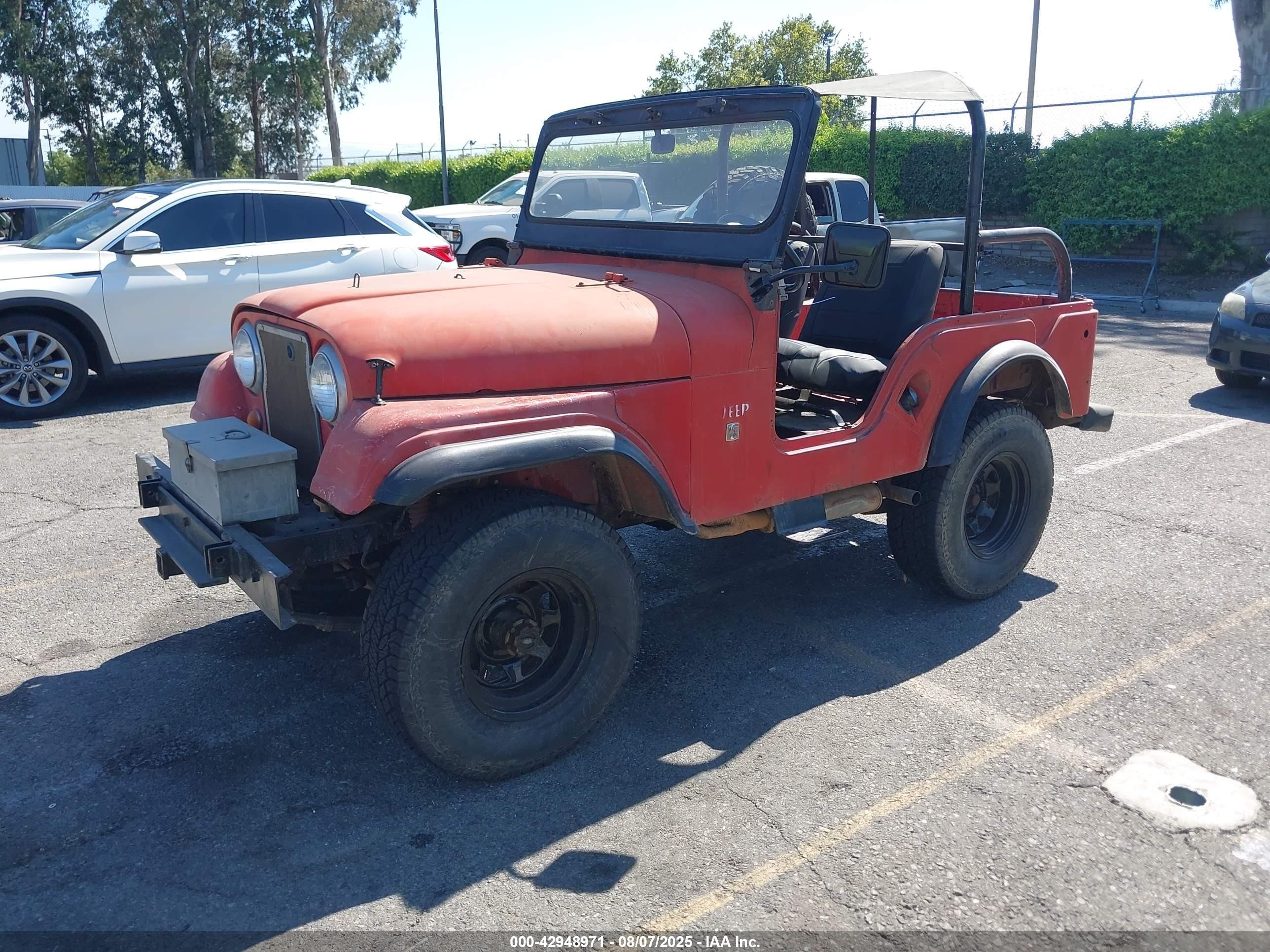 1967 Jeep Cj-5   Красный vin: 8305AS225061     
