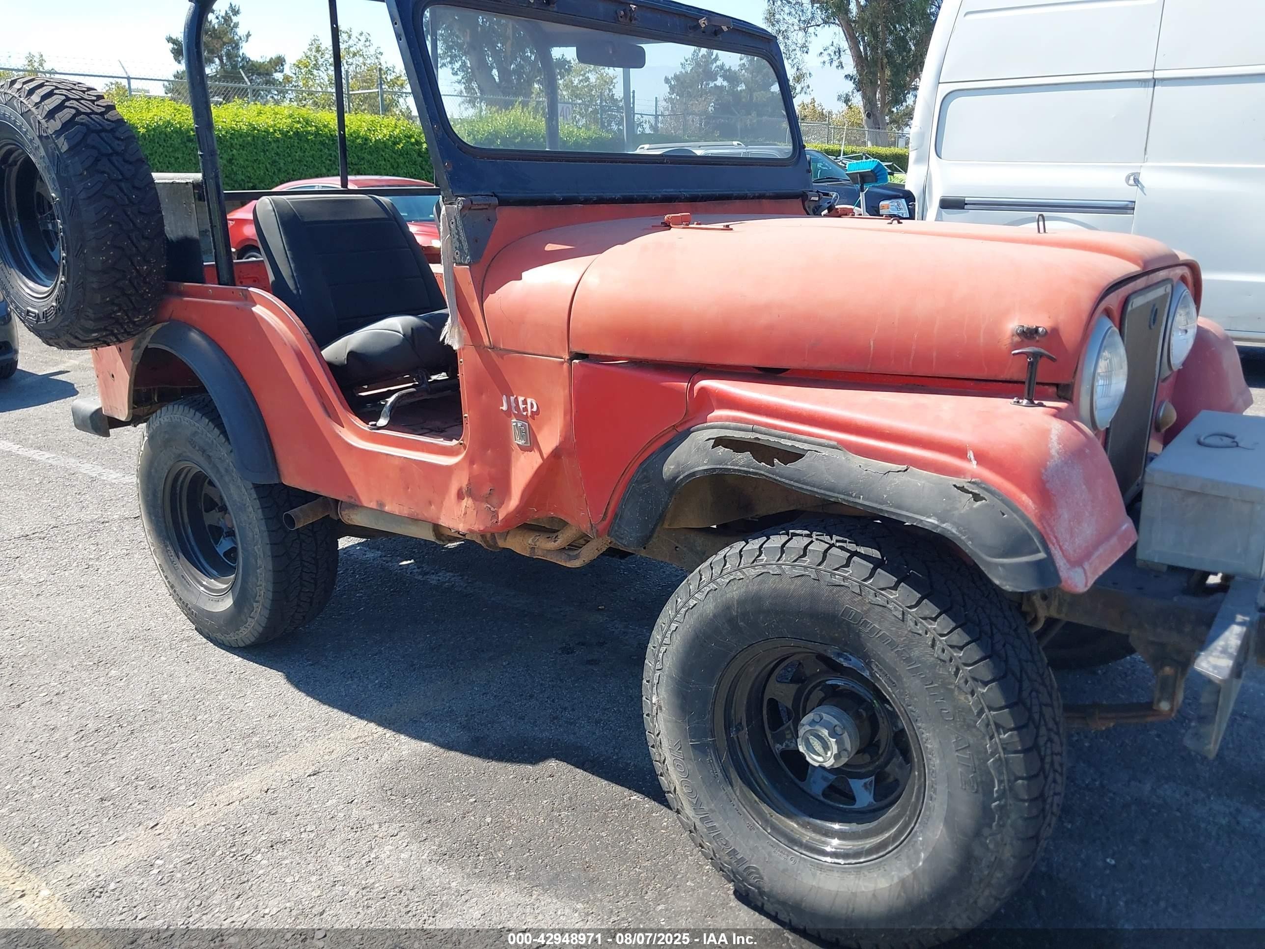 1967 Jeep Cj-5   Красный vin: 8305AS225061     