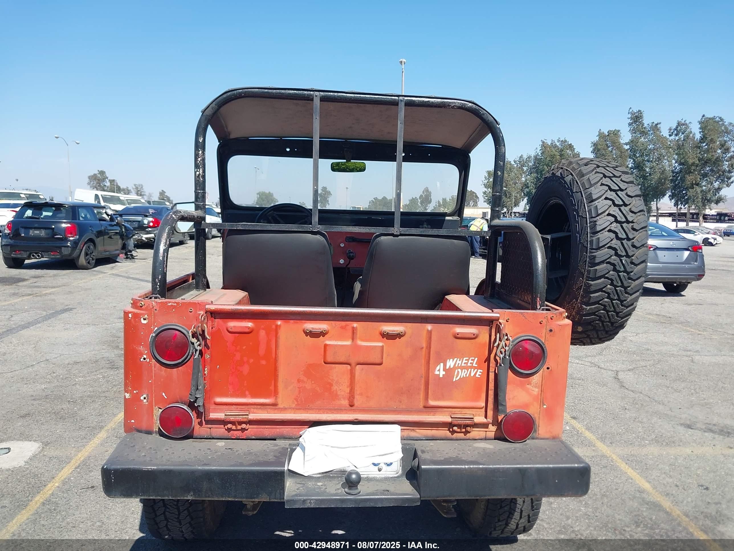1967 Jeep Cj-5   Красный vin: 8305AS225061     