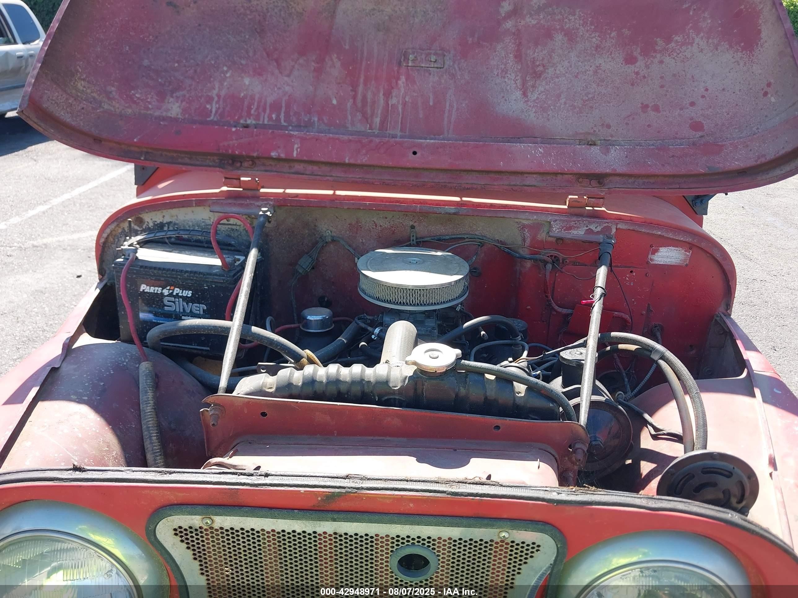 1967 Jeep Cj-5   Красный vin: 8305AS225061     