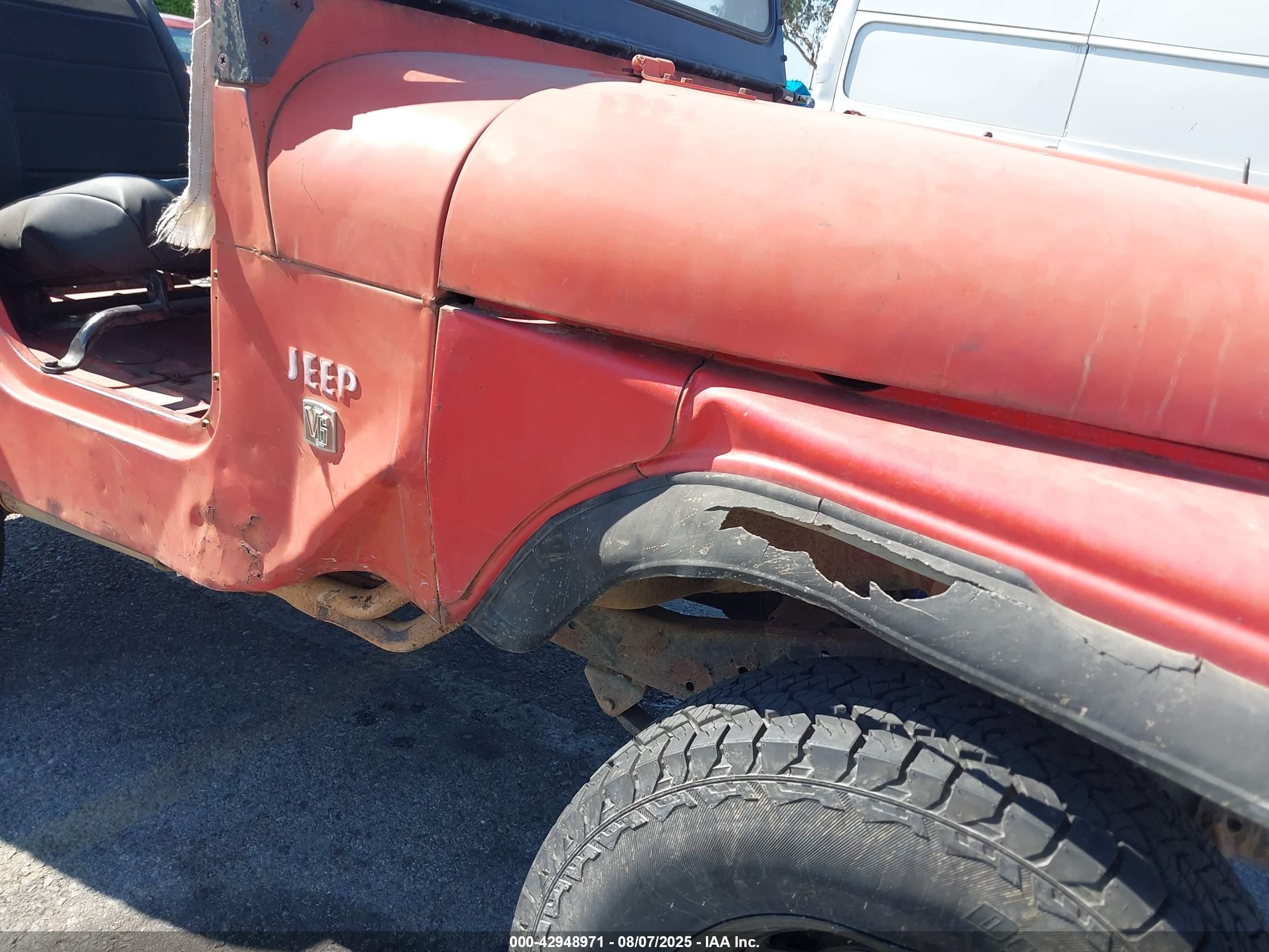 1967 Jeep Cj-5   Красный vin: 8305AS225061     