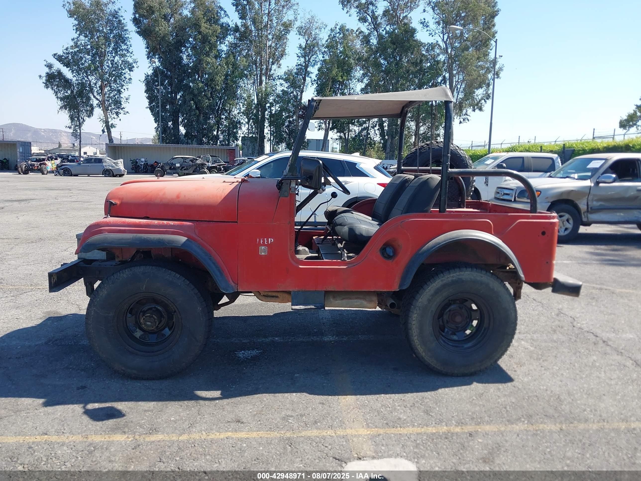1967 Jeep Cj-5   Красный vin: 8305AS225061     