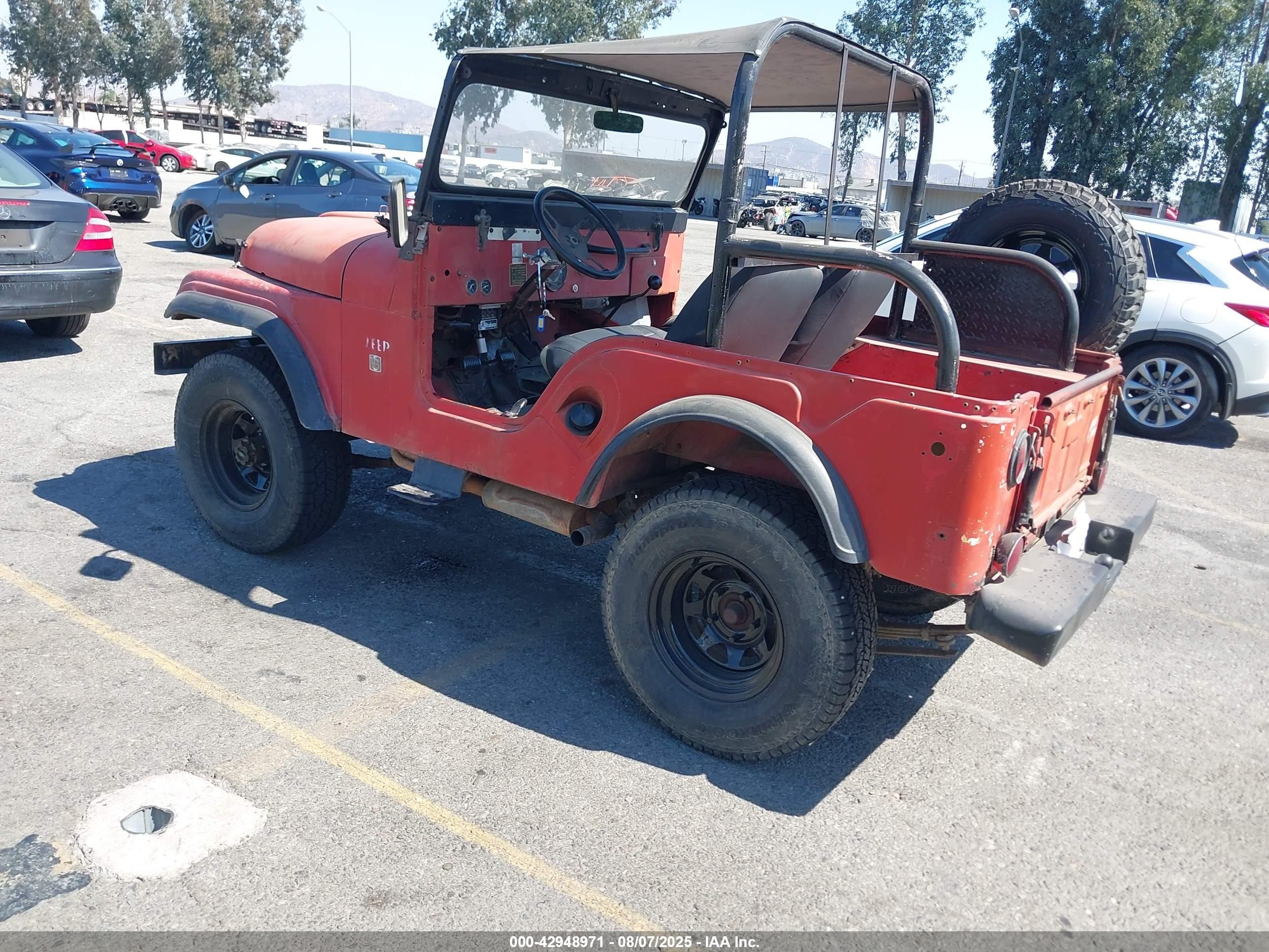 1967 Jeep Cj-5   Красный vin: 8305AS225061     