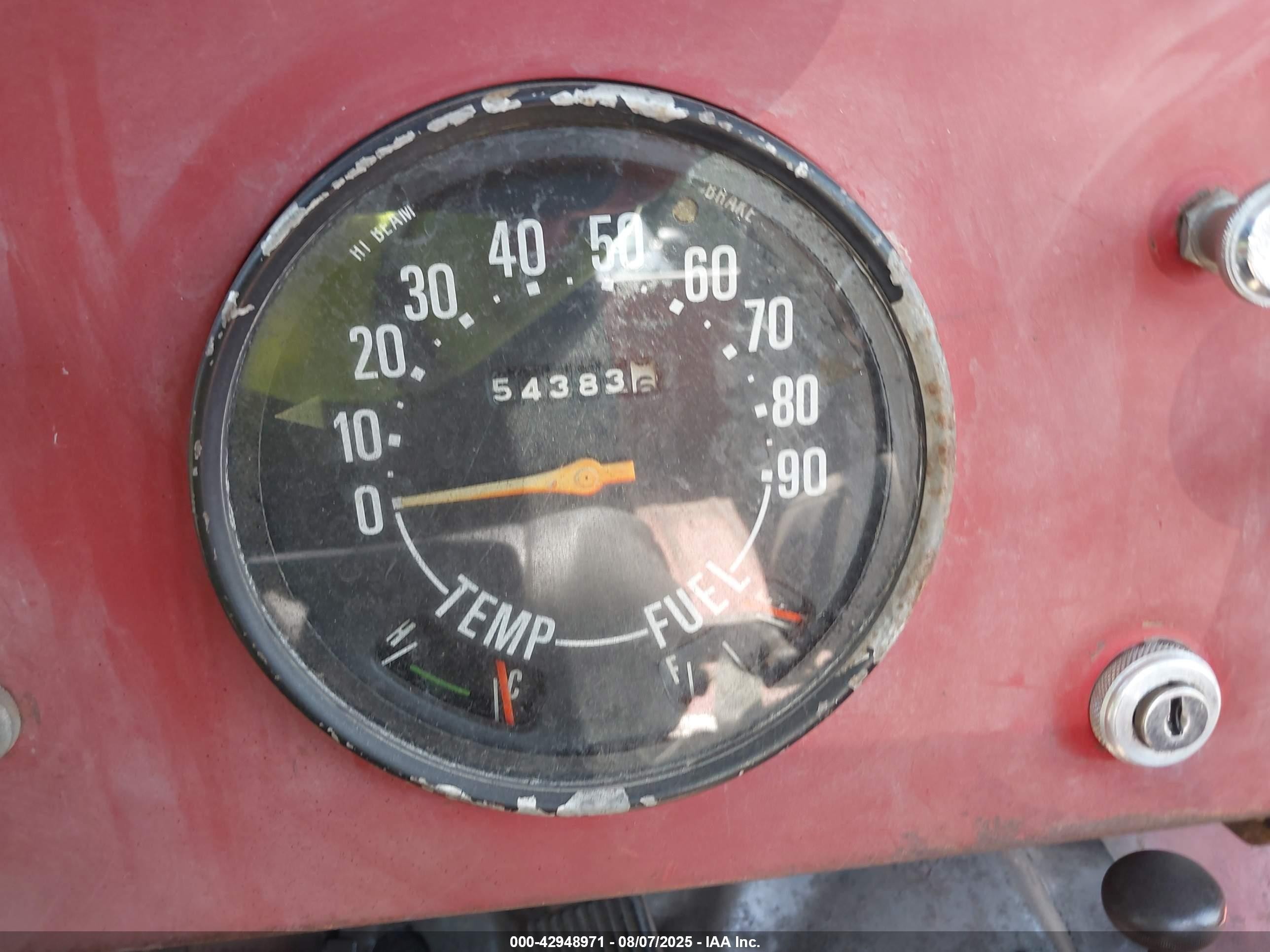 1967 Jeep Cj-5   Красный vin: 8305AS225061     