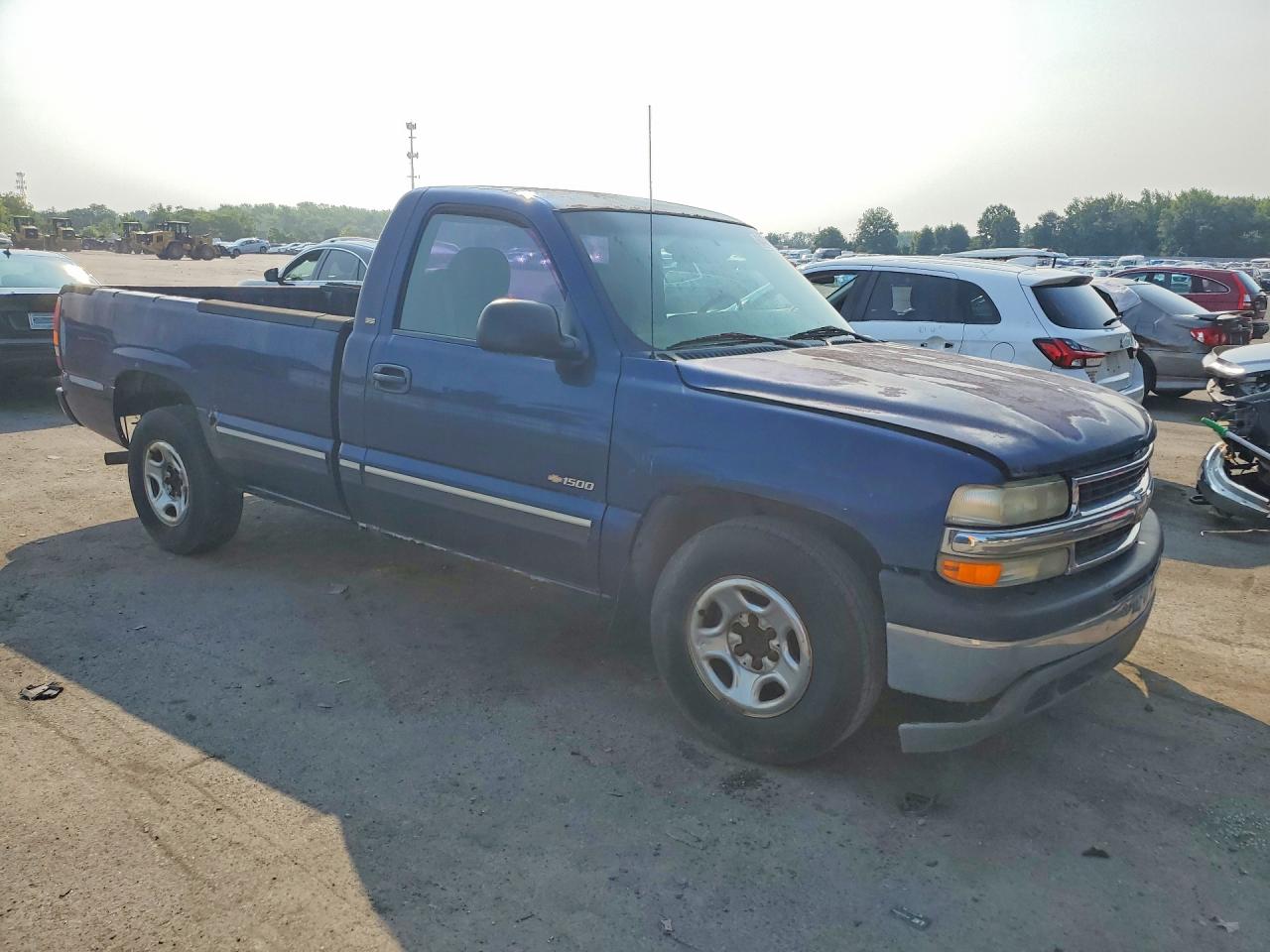 2002 Chevrolet Silverado C1500 Blue vin: 1GCEC14W12Z219890