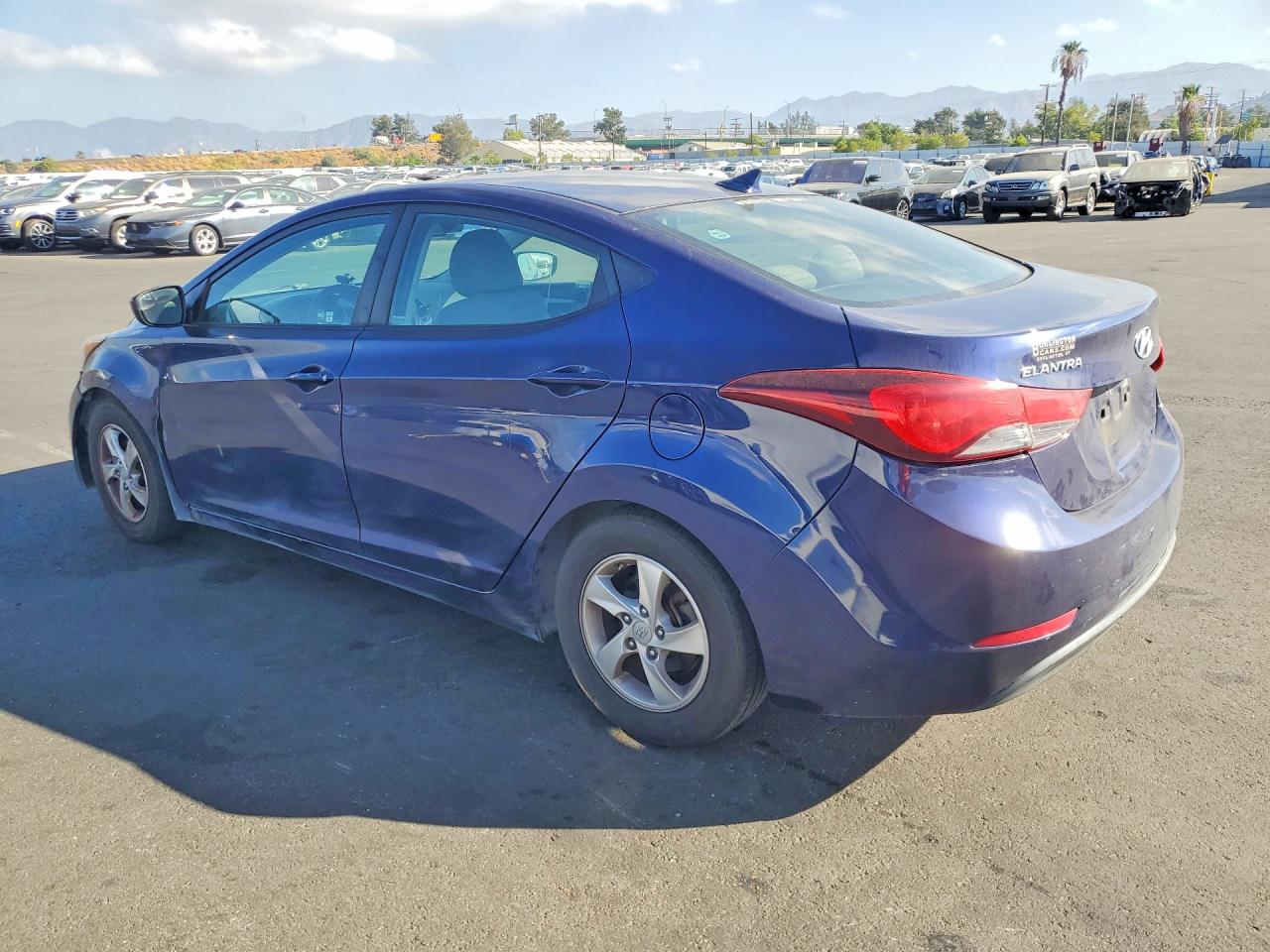 2014 Hyundai Elantra Se Blue vin: 5NPDH4AE8EH485669