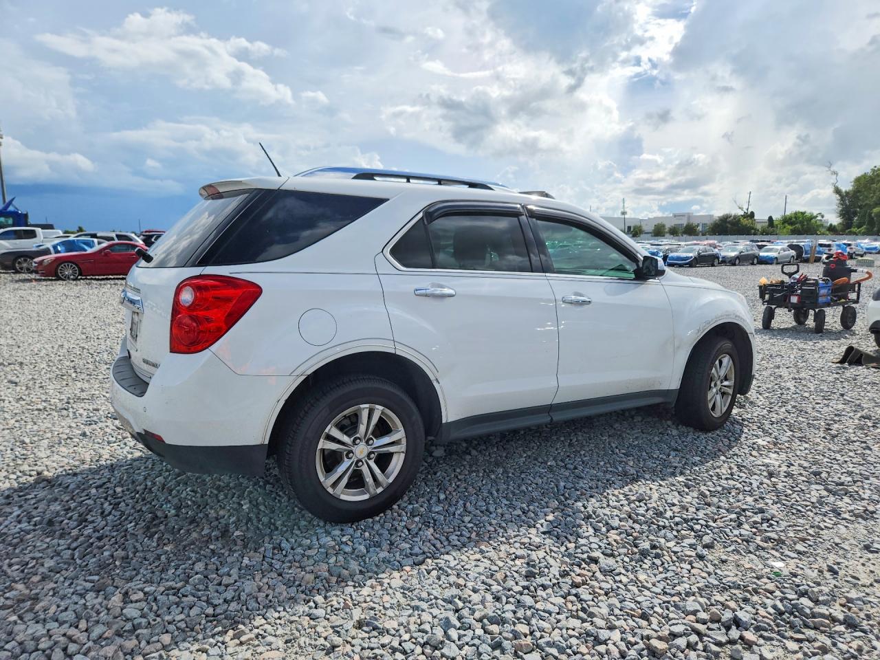 2013 Chevrolet Equinox Ltz White vin: 2GNALFEK2D6244536
