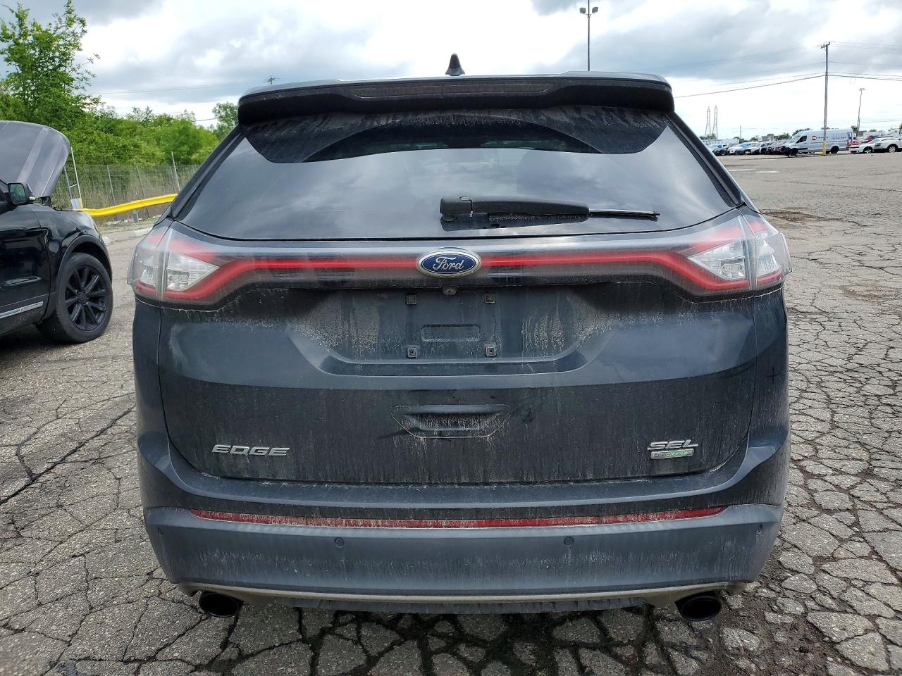 2015 Ford Edge Sel Black vin: 2FMTK3J9XFBB26598