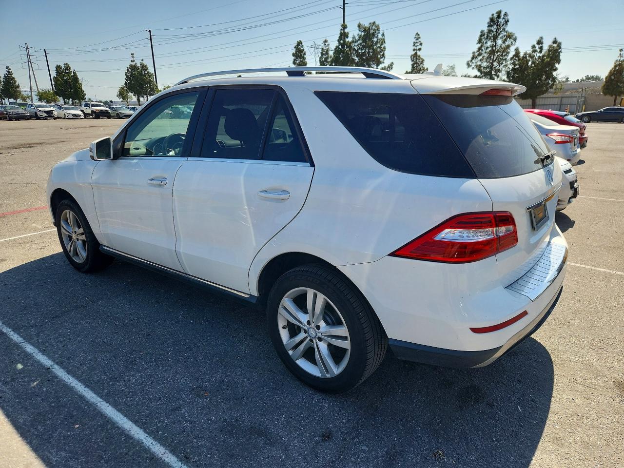 2015 Mercedes-benz Ml 350 White vin: 4JGDA5JB6FA550278