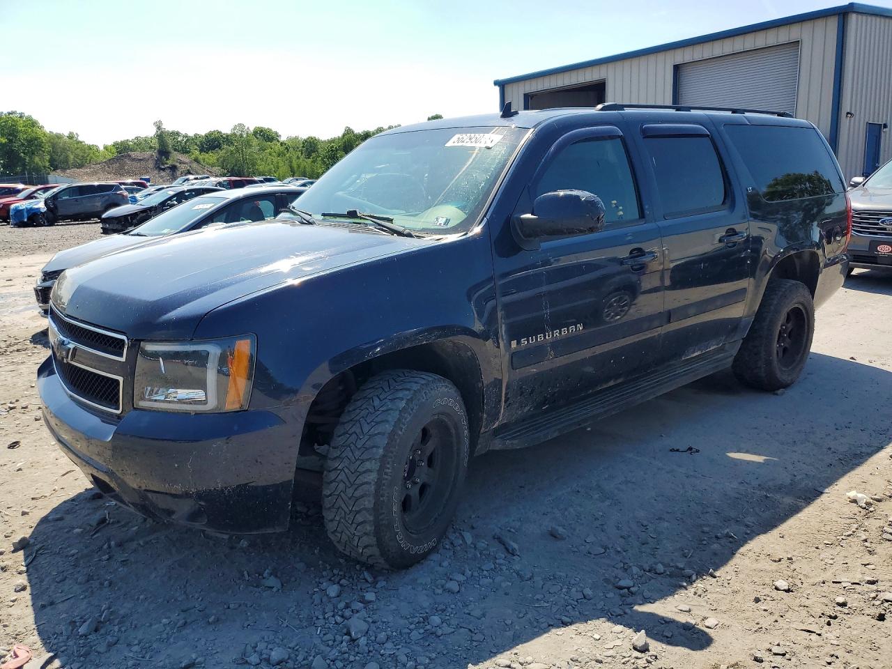 2008 Chevrolet Suburban K1500 Ls Blue vin: 3GNFK16348G280144
