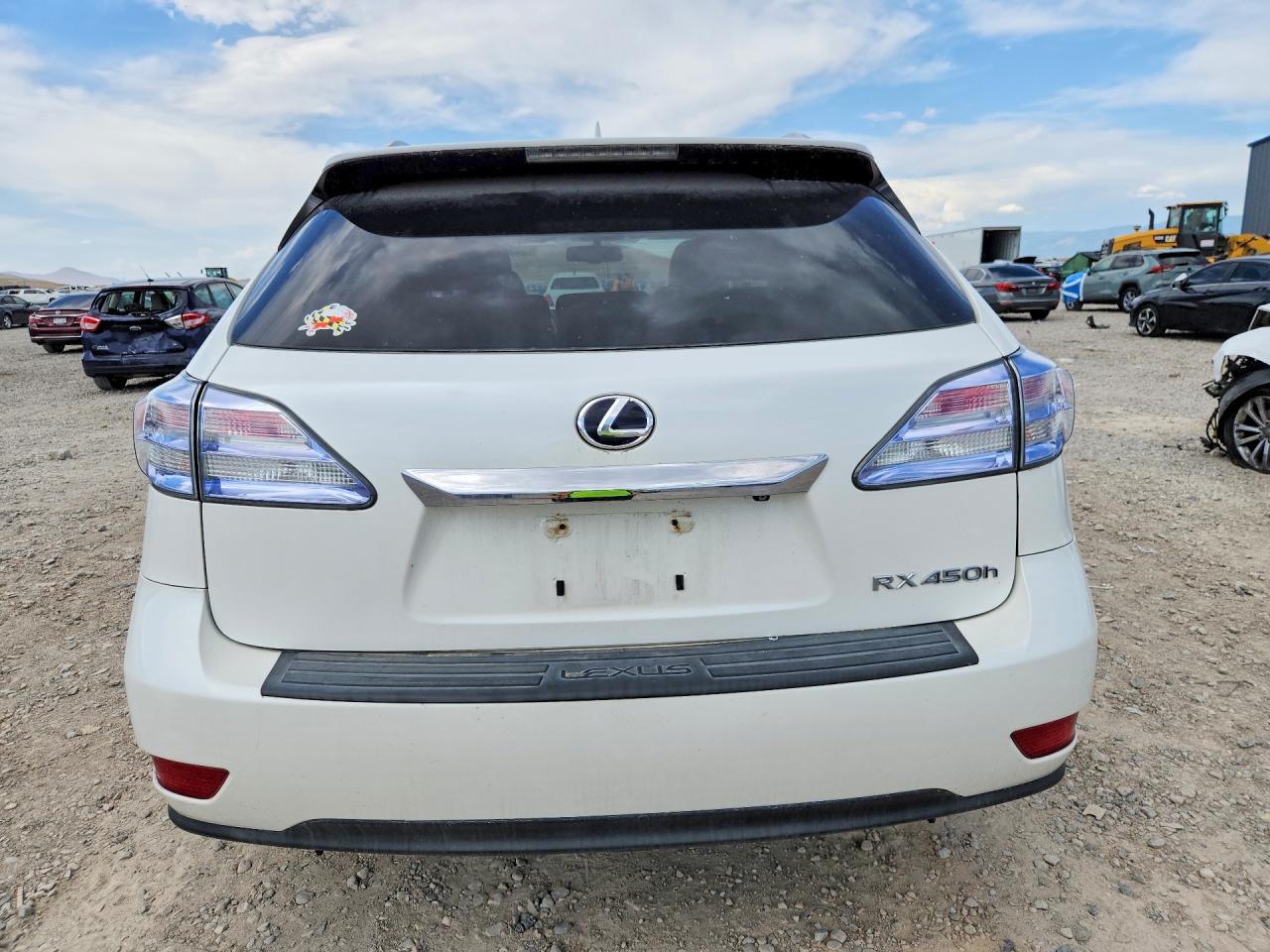 2011 Lexus Rx 450h White vin: JTJBC1BA7B2420399