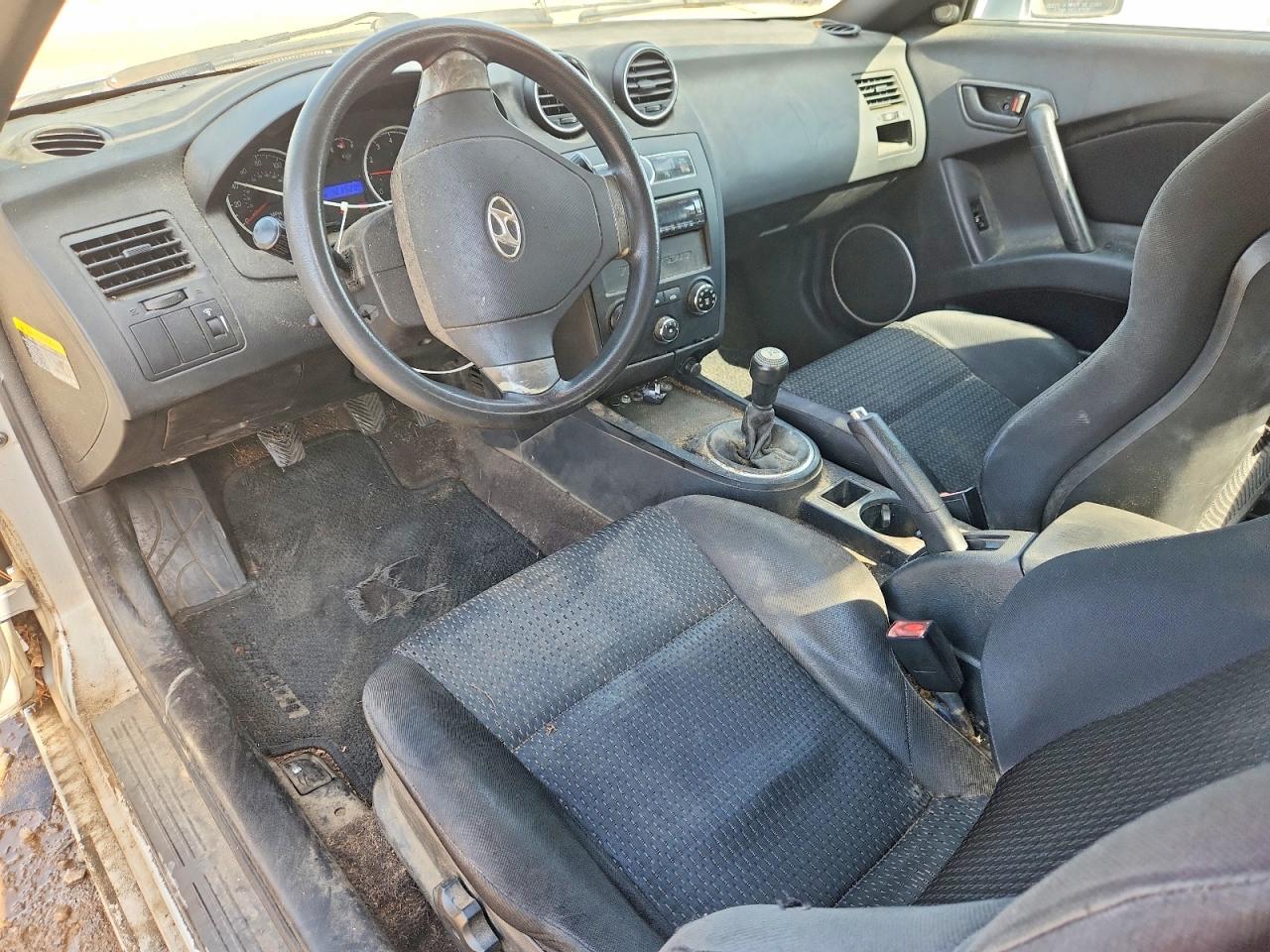 2008 Hyundai Tiburon Gs Silver vin: KMHHM66D18U280340