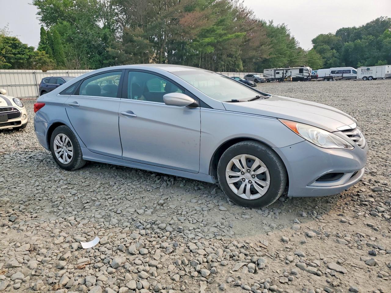 2011 Hyundai Sonata Gls Silver vin: 5NPEB4AC3BH198093