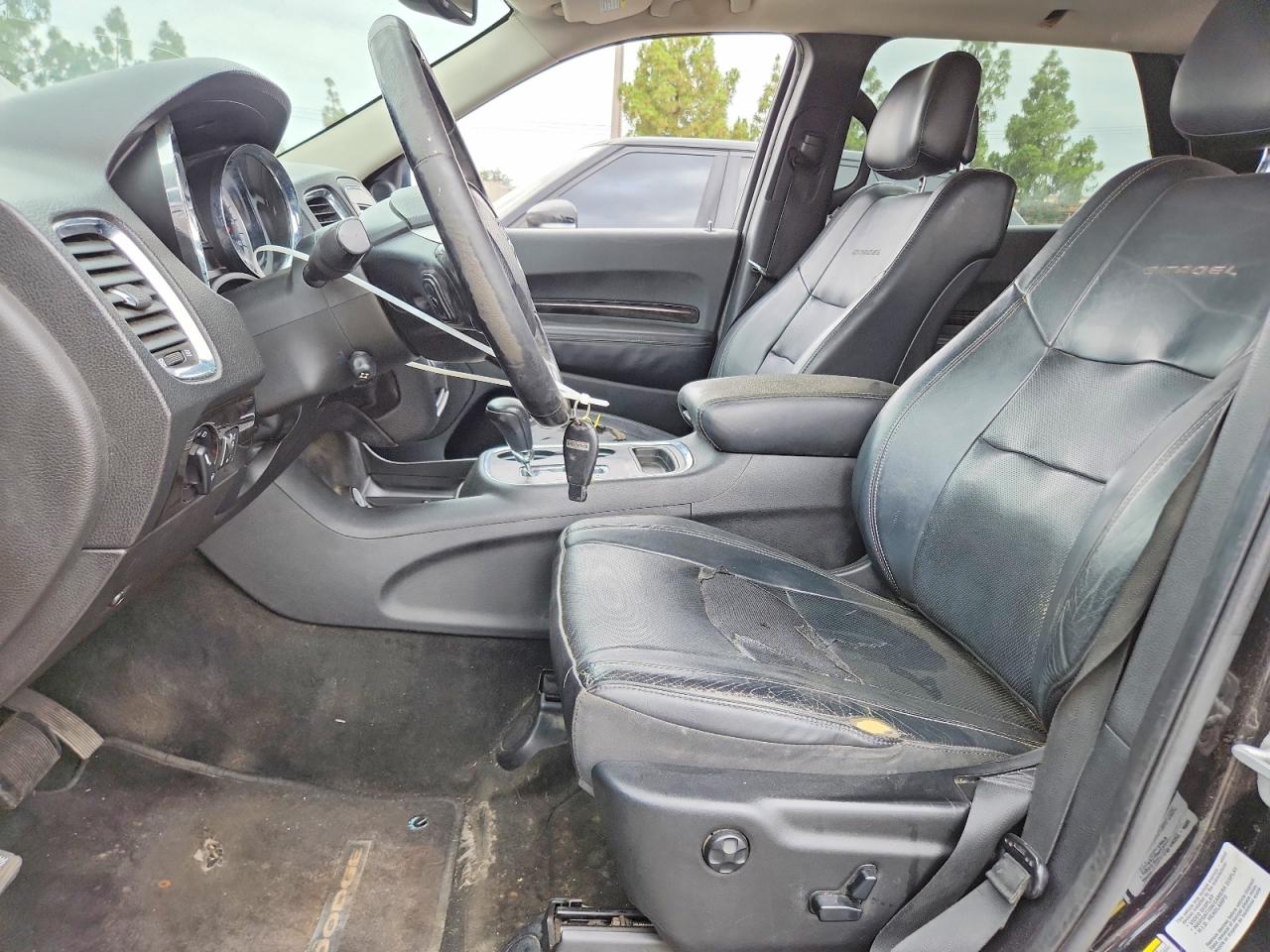 2012 Dodge Durango Citadel Черный vin: 1C4RDHEG4CC257908