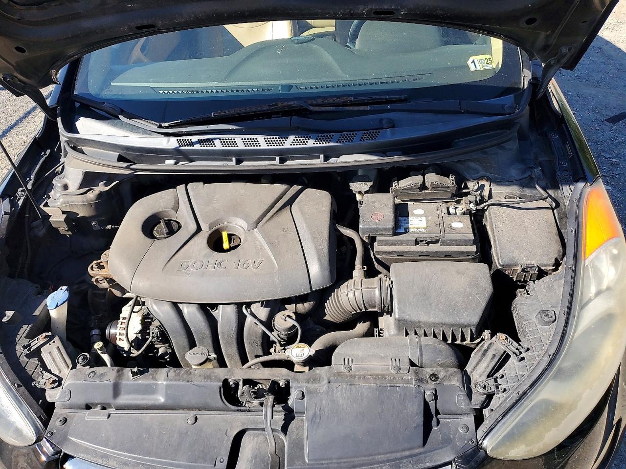 2013 Hyundai Elantra Limited Черный vin: 5NPDH4AE9DH192765