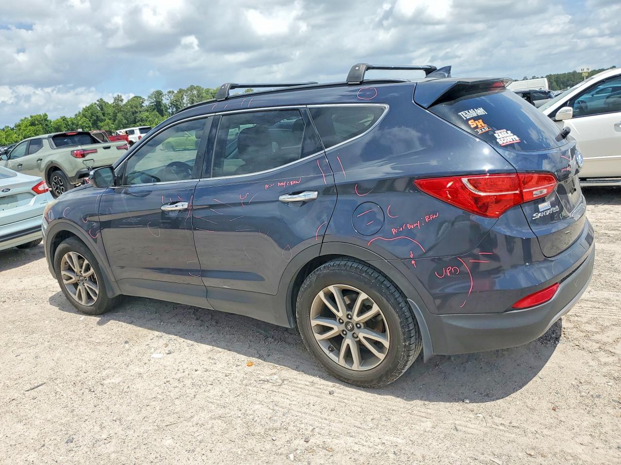 2016 Hyundai Santa Fe Sport 2.0t Синий vin: 5XYZU3LAXGG320593