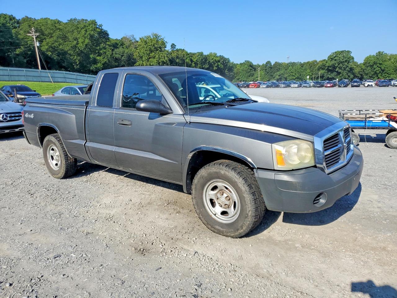 2005 Dodge Dakota St Gray vin: 1D7HW22K65S230655