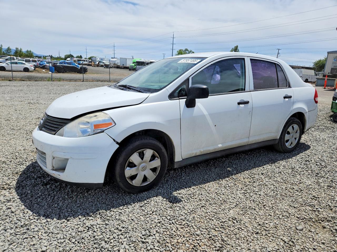 2011 Nissan Versa S White vin: 3N1CC1AP6BL419226