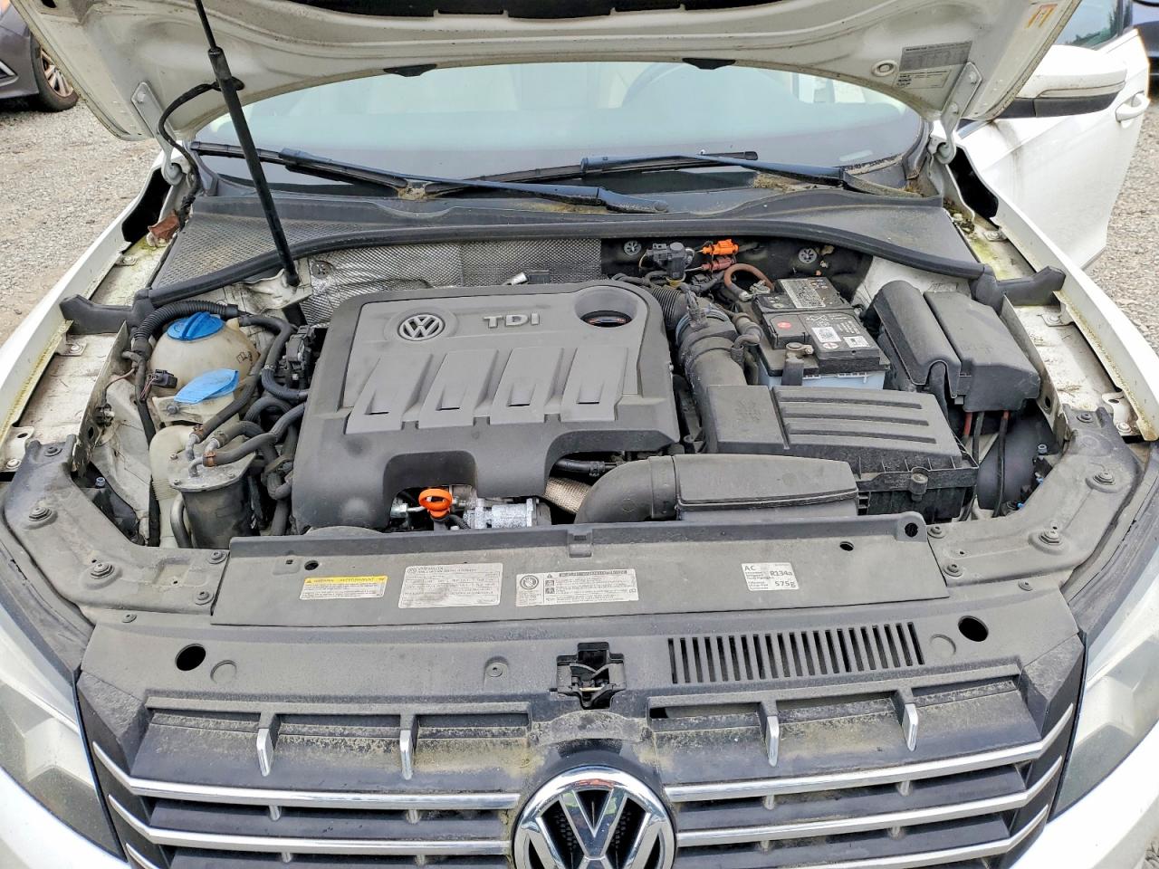 2014 Volkswagen Passat Sel White vin: 1VWCN7A3XEC013387