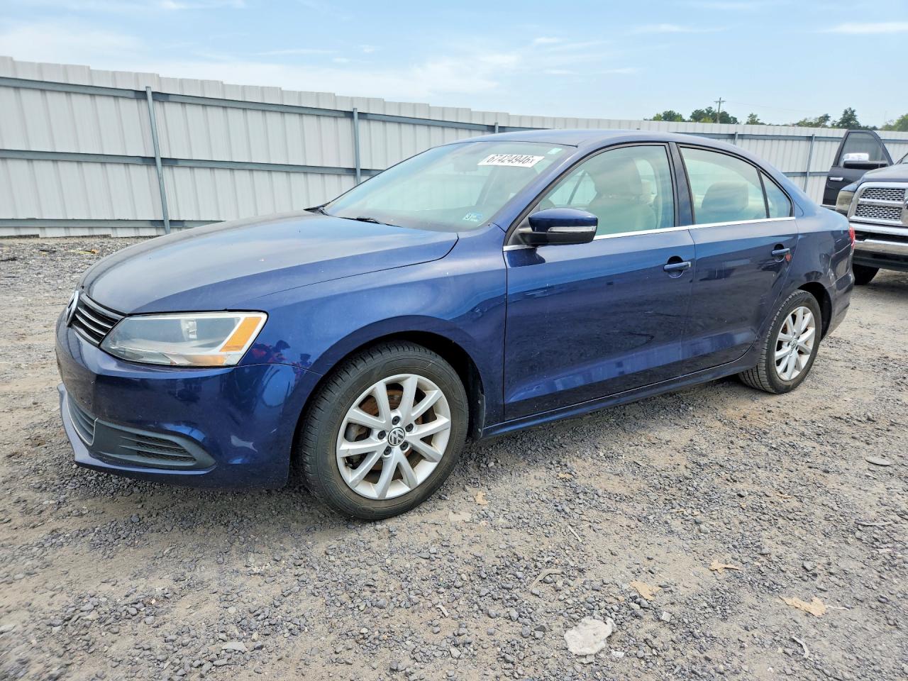 2014 Volkswagen Jetta Se Синий vin: 3VWD17AJ8EM444145