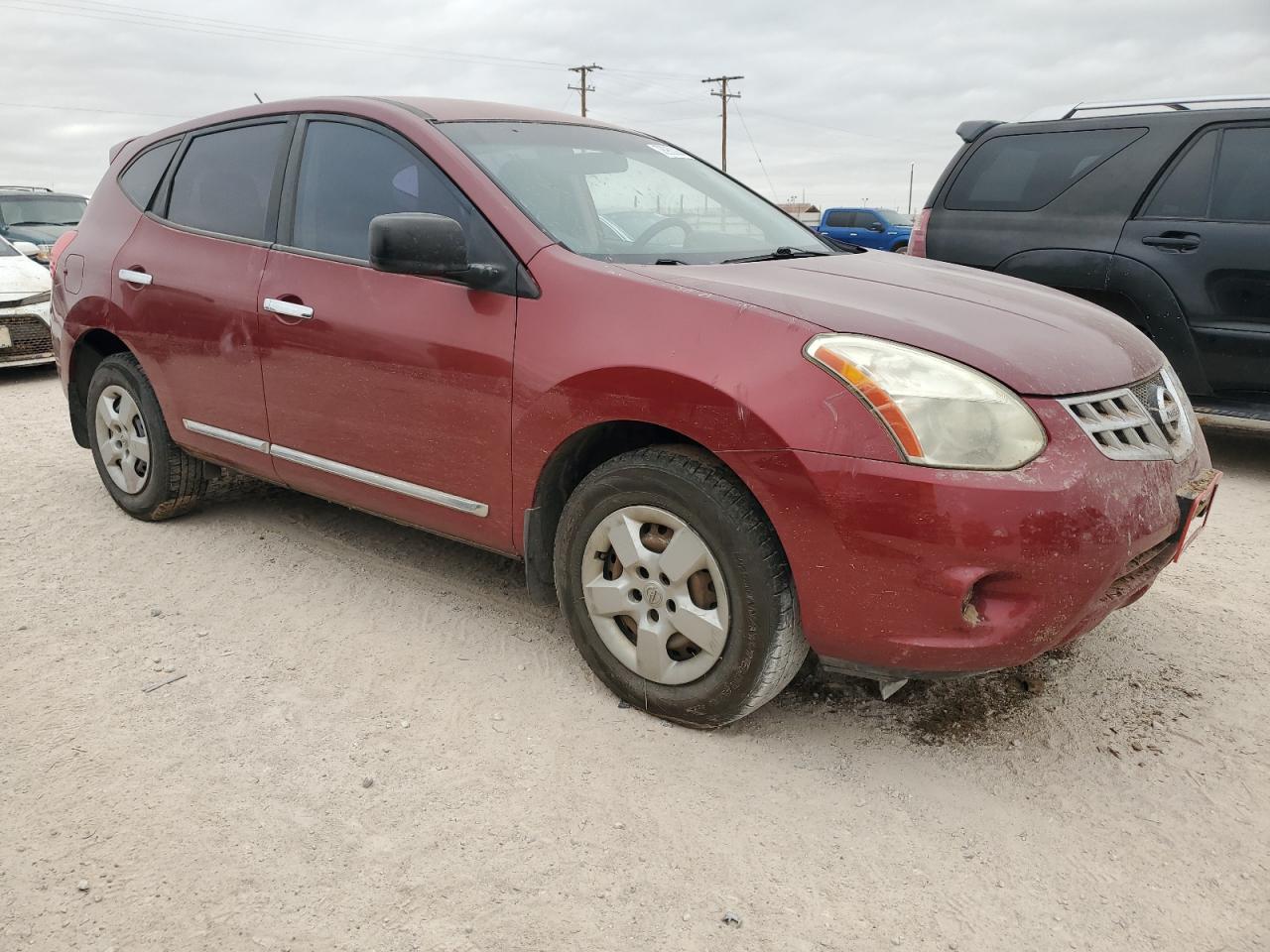 2011 Nissan Rogue S Red vin: JN8AS5MT5BW157852