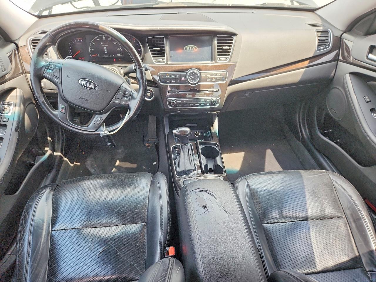 2014 Kia Cadenza Premium Black vin: KNALN4D74E5148348